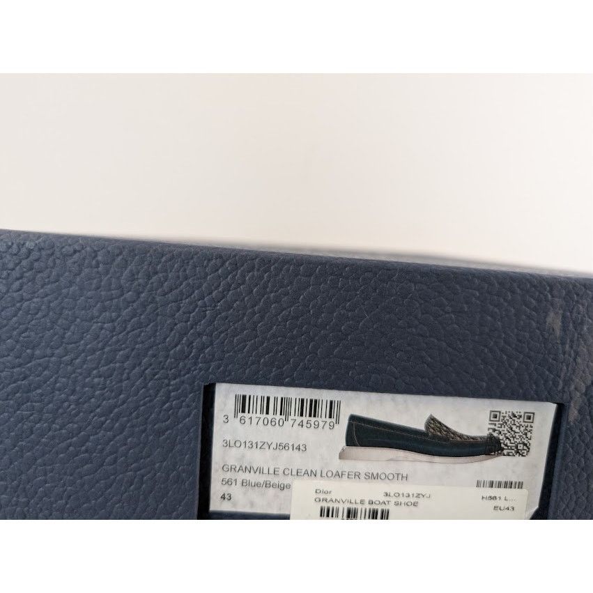 Dior o1rshd1 Granville Clean Smooth Loafer Boots in Blue / Beige Size US 10 / EU 43 - 24 Thumbnail
