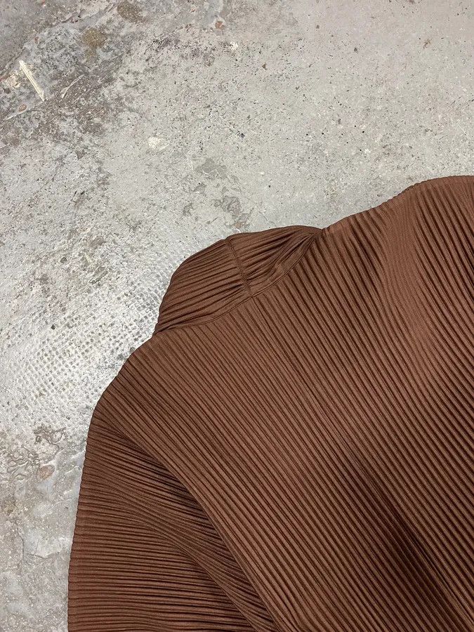 Issey Miyake Issey Miyake Brown Plissed Jacket Size US M / EU 48-50 / 2 - 7 Thumbnail