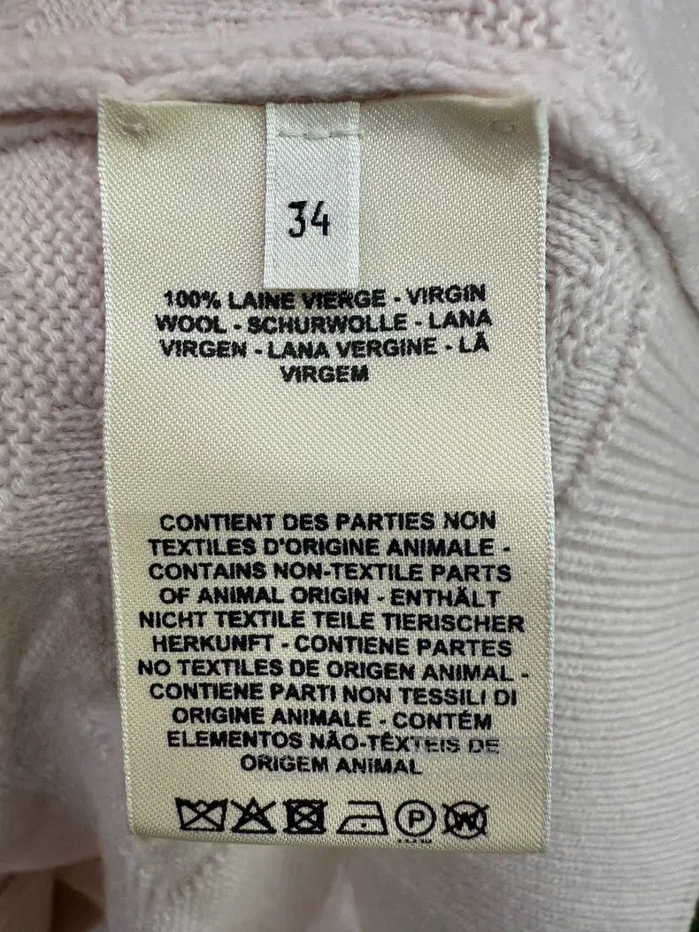 Hermes Hermes Pink Wool Knit Open Cardigan Size XXS / US 00 / IT 34 - 5 Thumbnail