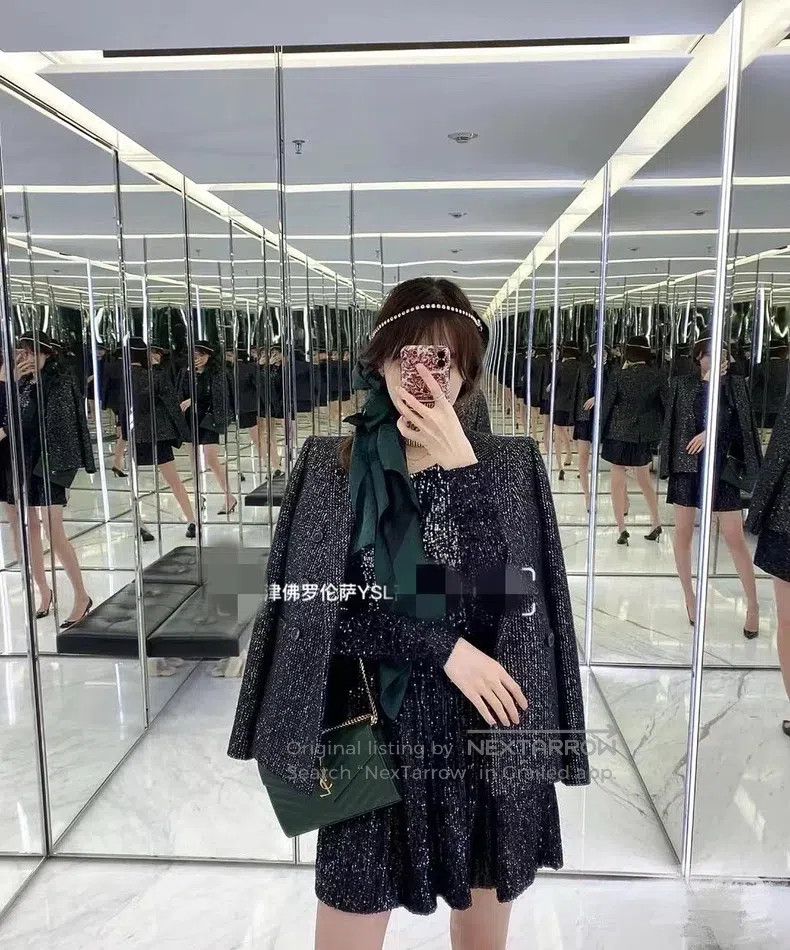 Saint Laurent Paris Saint Laurent Paris Heavy Sequin Jacket Size XS / US 0-2 / IT 36-38 - 8 Thumbnail