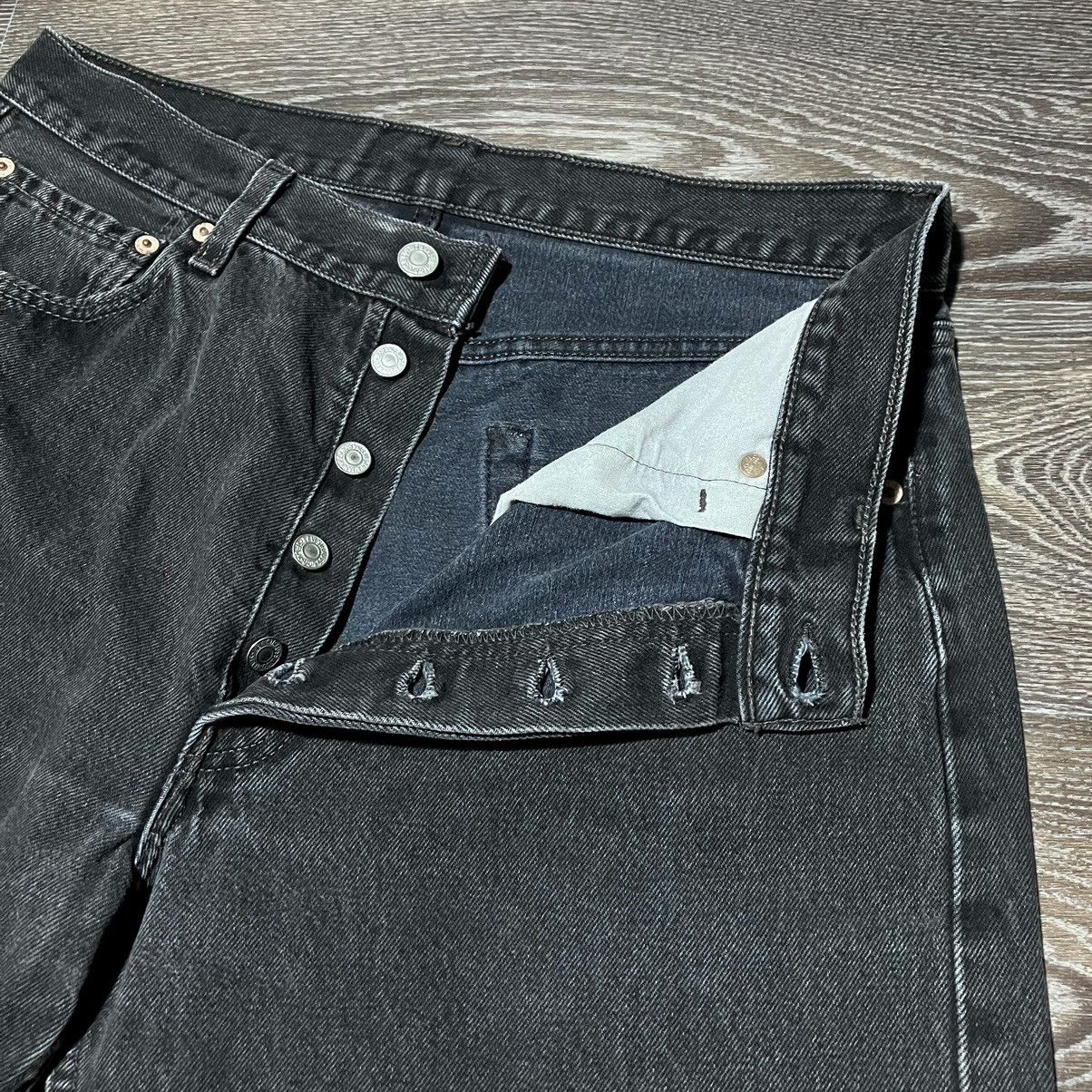 Levi's Vintage LEVI’S 501 Made In USA Washed Denim Black Jeans Size US 34 / EU 50 - 4 Thumbnail
