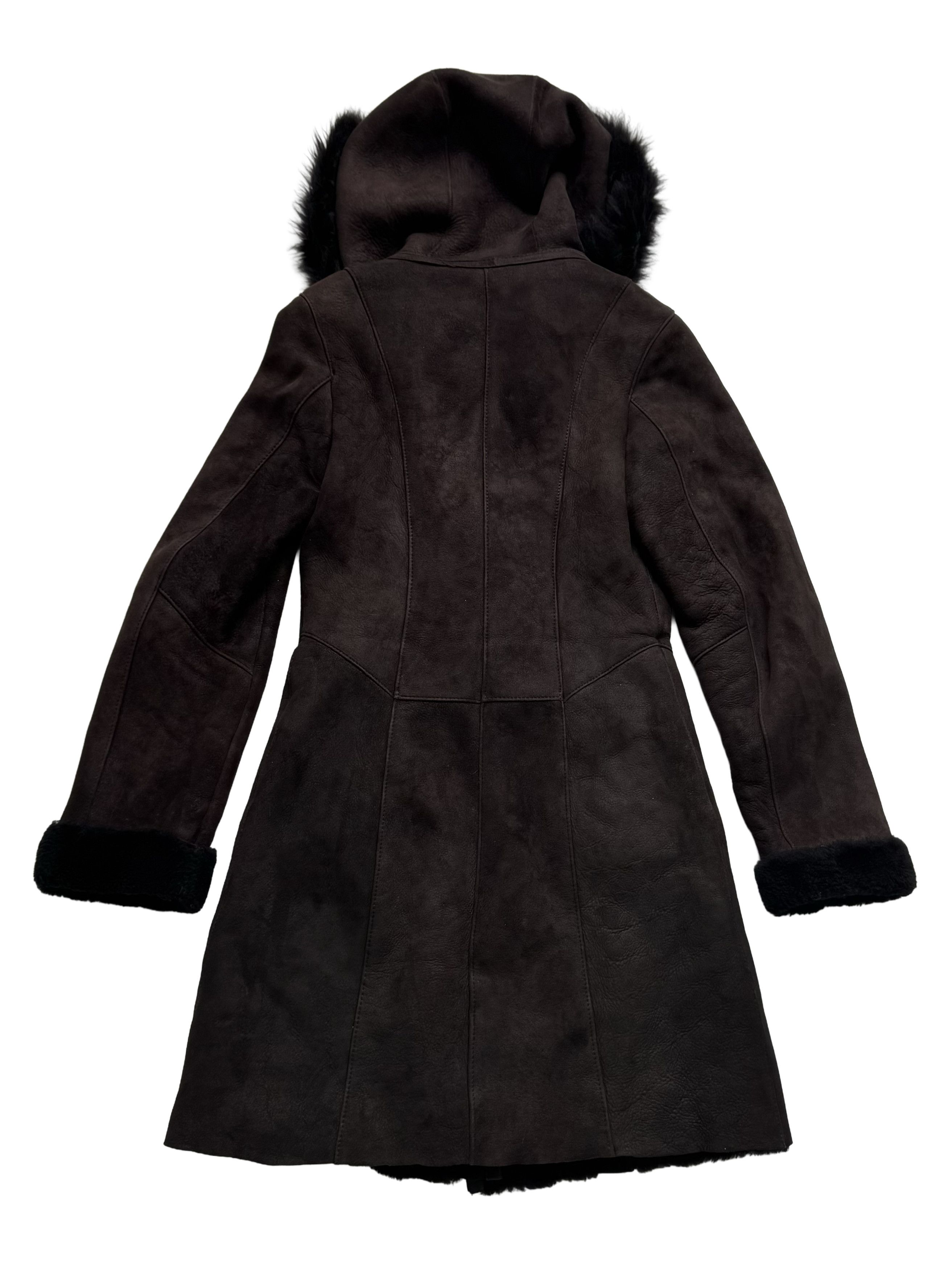 Vintage Vintage Real Sheepskin Hooded Coat Size S / US 4 / IT 40 - 16 Thumbnail