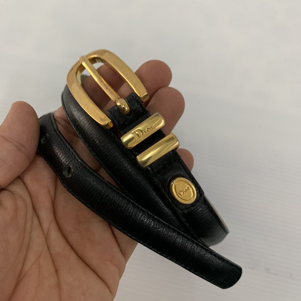 Christian Dior Monsieur CHRISTIAN DIOR Leather Belts Size ONE SIZE - 4 Thumbnail