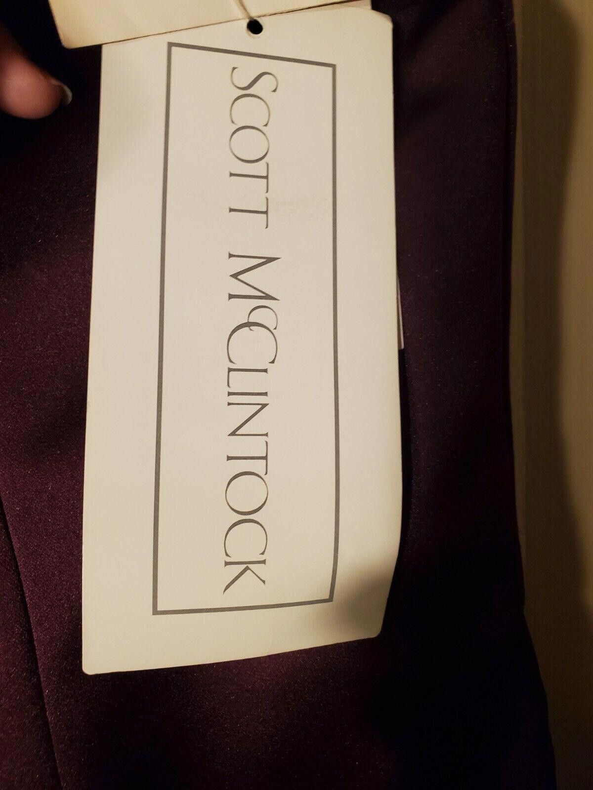 Designer VINTAGE SCOTT MCCLINTOCK FORMAL DRESS PURPLE SZ 10 Deadstock Size L / US 10 / IT 46 - 6 Thumbnail