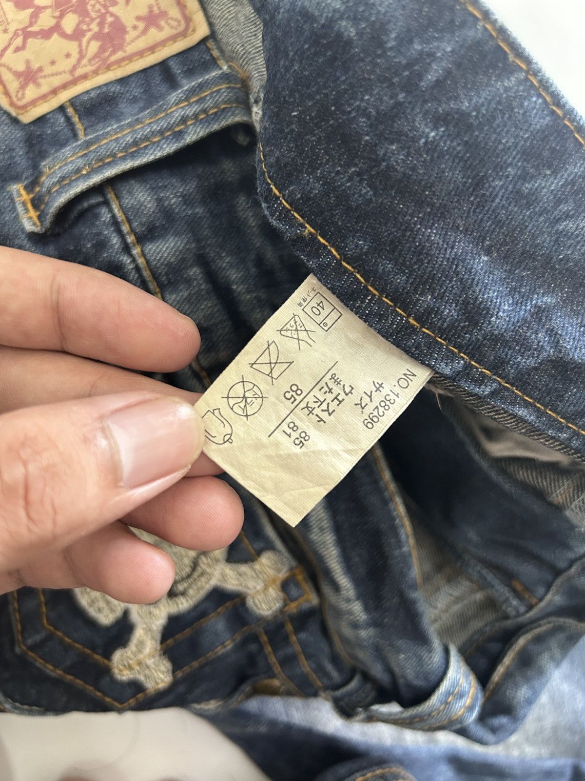 Japanese Brand × Vintage Vintage Japanese Distressed Denim Skull Patches Jeans Size US 35 - 14 Thumbnail