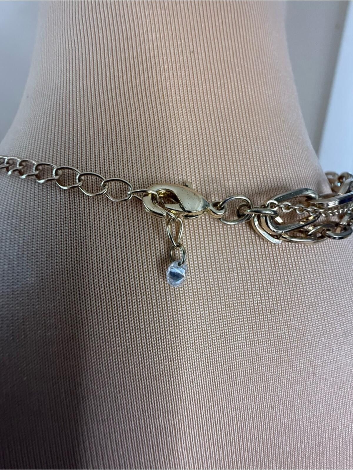 Other Triple link gold tone chain necklace with heart pendant Size ONE SIZE - 3 Thumbnail