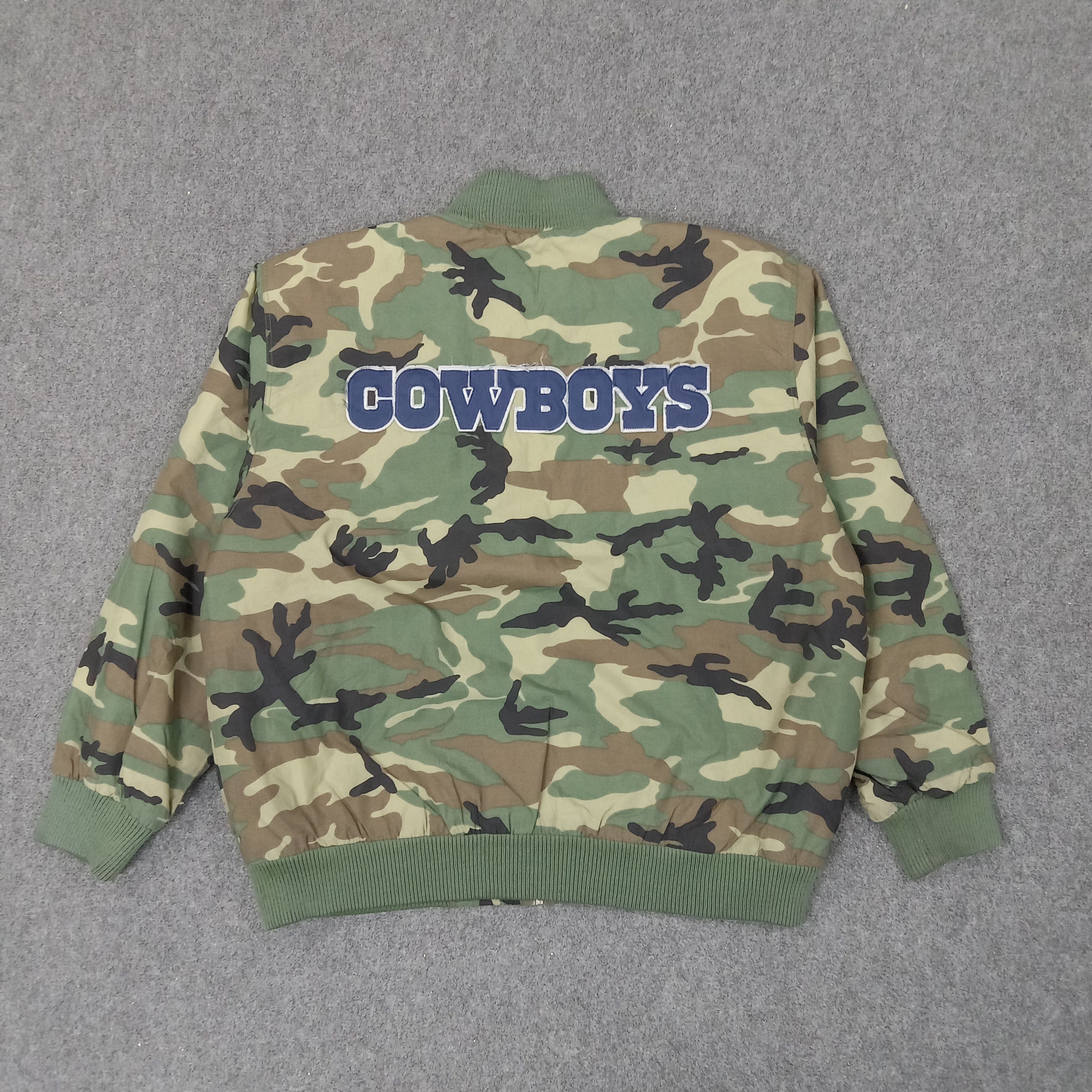 NFL Dallas Cowboys American Football Team Camo Jacket C250N7 Size US XXL / EU 58 / 5 - 1 Thumbnail