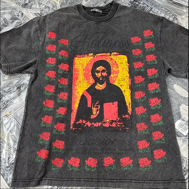 Japanese Brand × Vintage "Holiness -Black-M" T-shirt Size US L / EU 52-54 / 3 - 2 Thumbnail