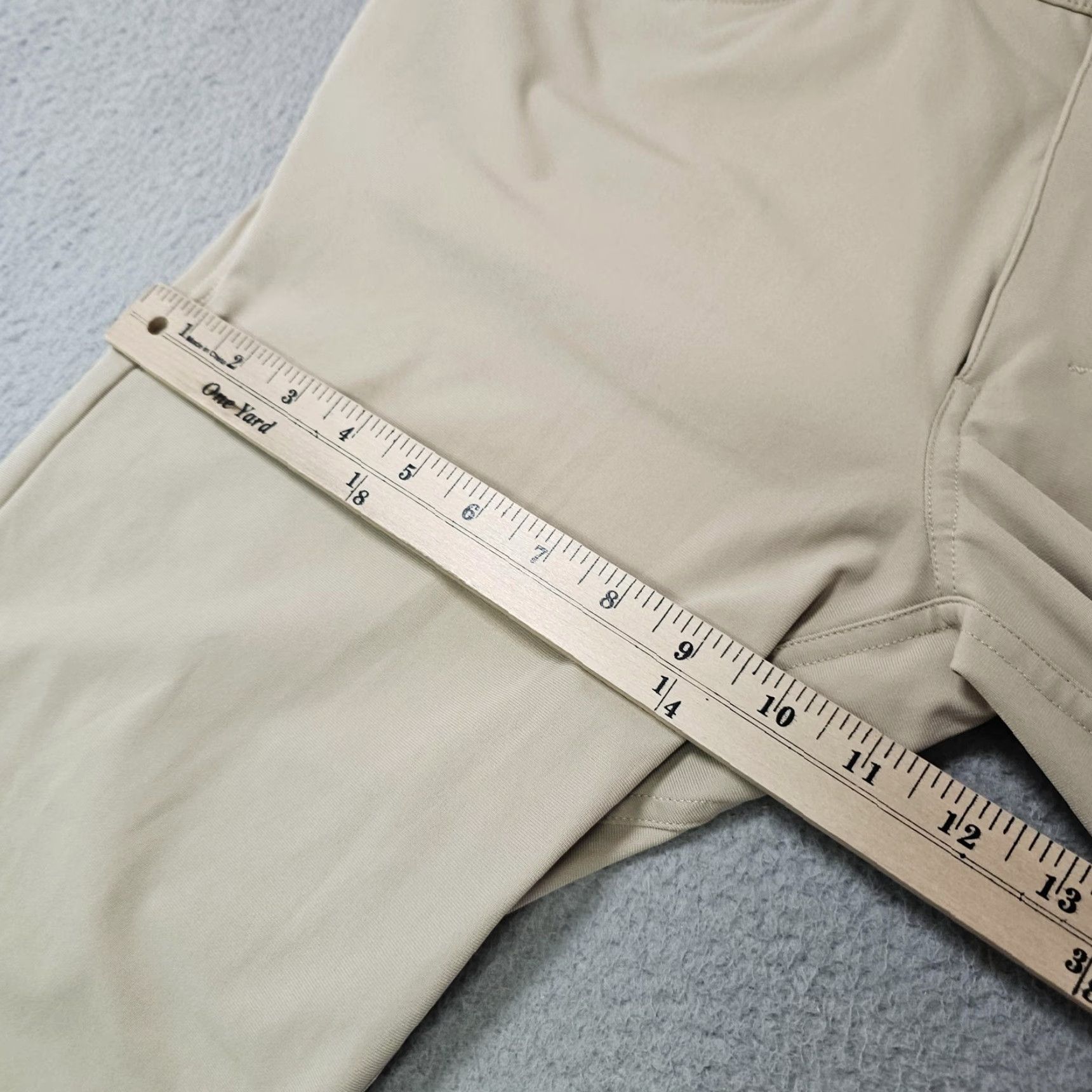 Lululemon Lululemon Pants Mens 30x31 Beige 5-Pocket Chino Casual Tech Performance Stretch Straight Front Zip Button 30 in Size US 30 / EU 46 - 6 Thumbnail