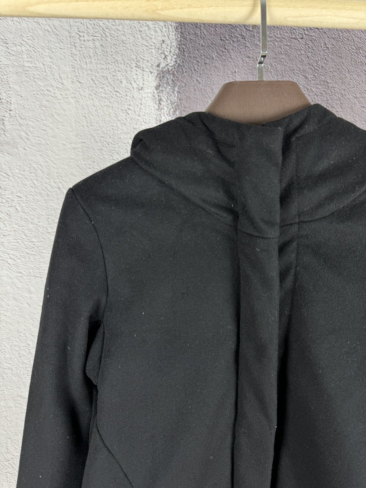 Andrea Ya'aqov Andrea Ya’aqov full zip down wool cashmere coat jacket black Size L / US 10 / IT 46 - 4 Thumbnail