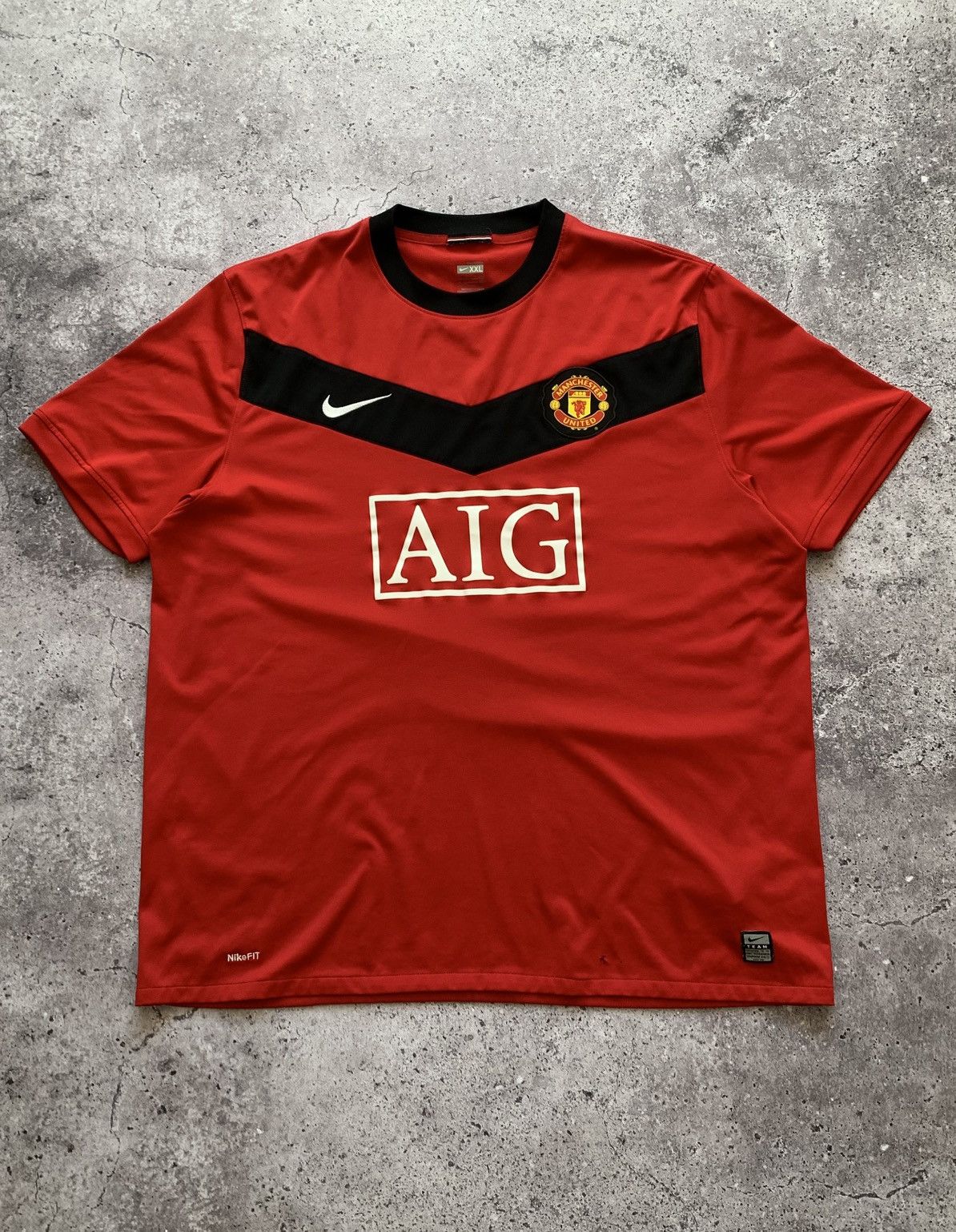 Nike 🔥NIKE MANCHESTER UNITED 2009/2010 HOME SOCCER JERSEY Size US XXL / EU 58 / 5 - 2 Thumbnail