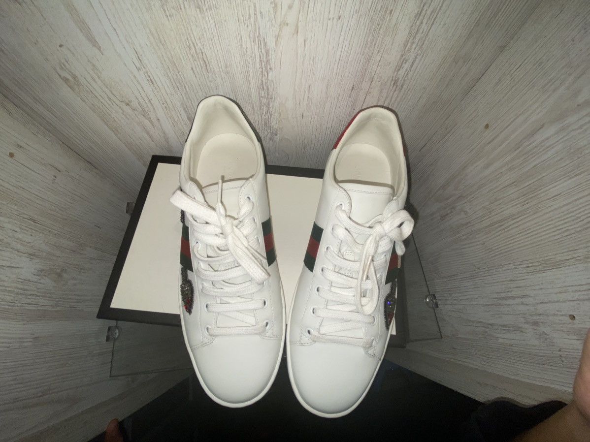 Gucci Gucci Ace Embroidered Arrow Sneakers Womens Gucci Size US 8.5 / IT 38.5 - 5 Thumbnail