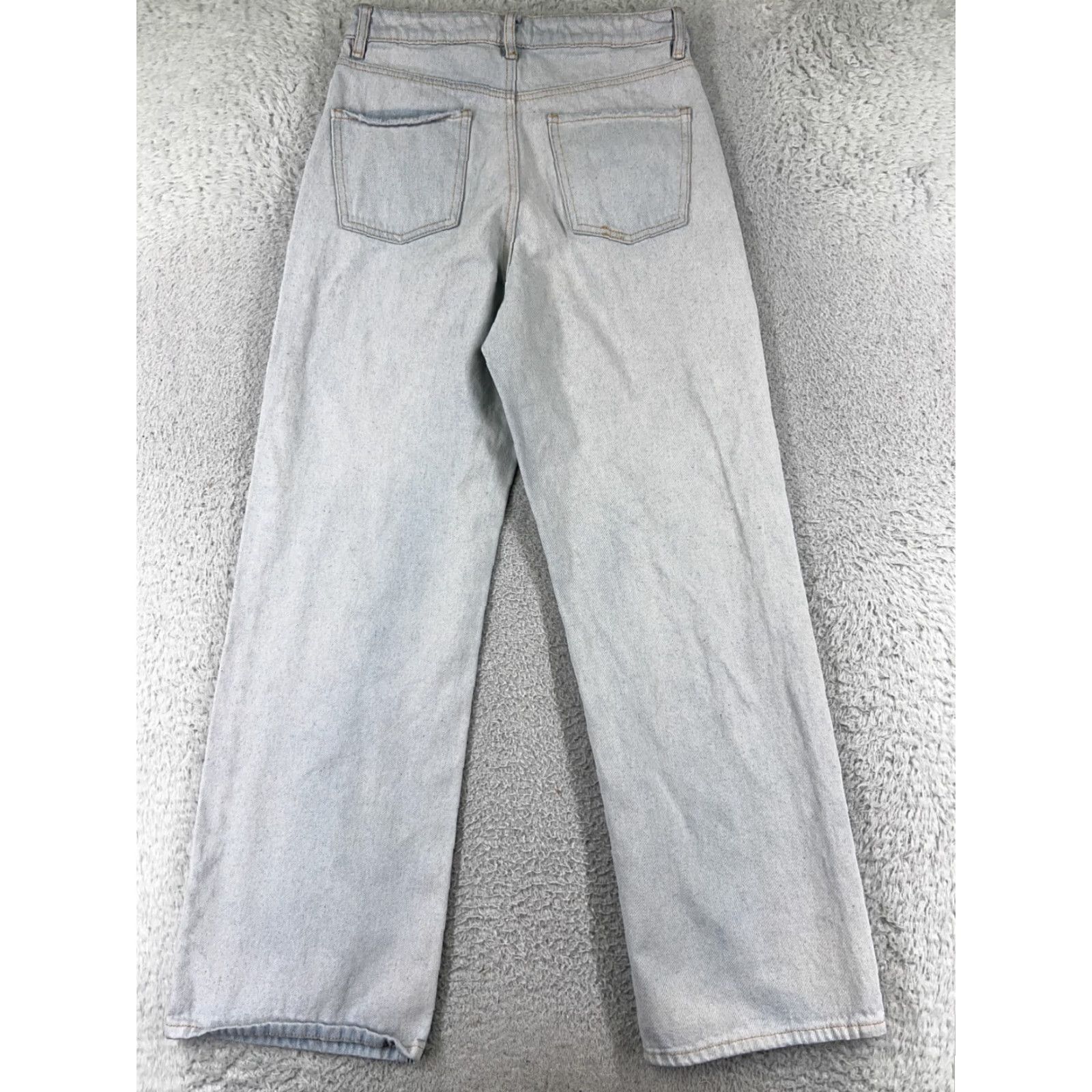 Vintage Numero Jeans Womens 29 Blue Denim Wide-Leg Light Wash Cotton Blend 25x30 Regular 5-Pocket Design Mens? Size 29" - 2 Thumbnail