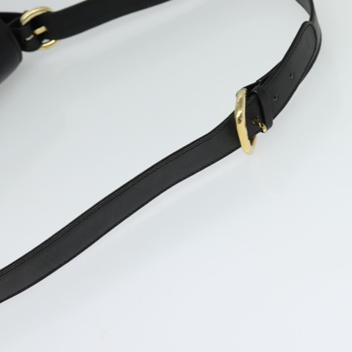 Gucci GUCCI Shoulder Bag Leather Black Gold Size ONE SIZE - 7 Thumbnail