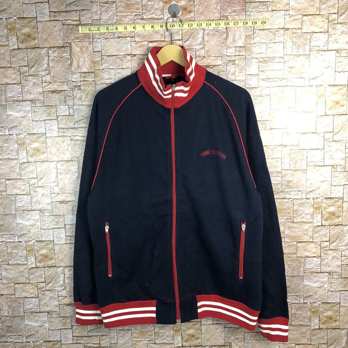 Tommy Hilfiger Tommy Hilfiger Dark Blue Red Jacket varsity #A384 Size US M / EU 48-50 / 2 - 1 Thumbnail