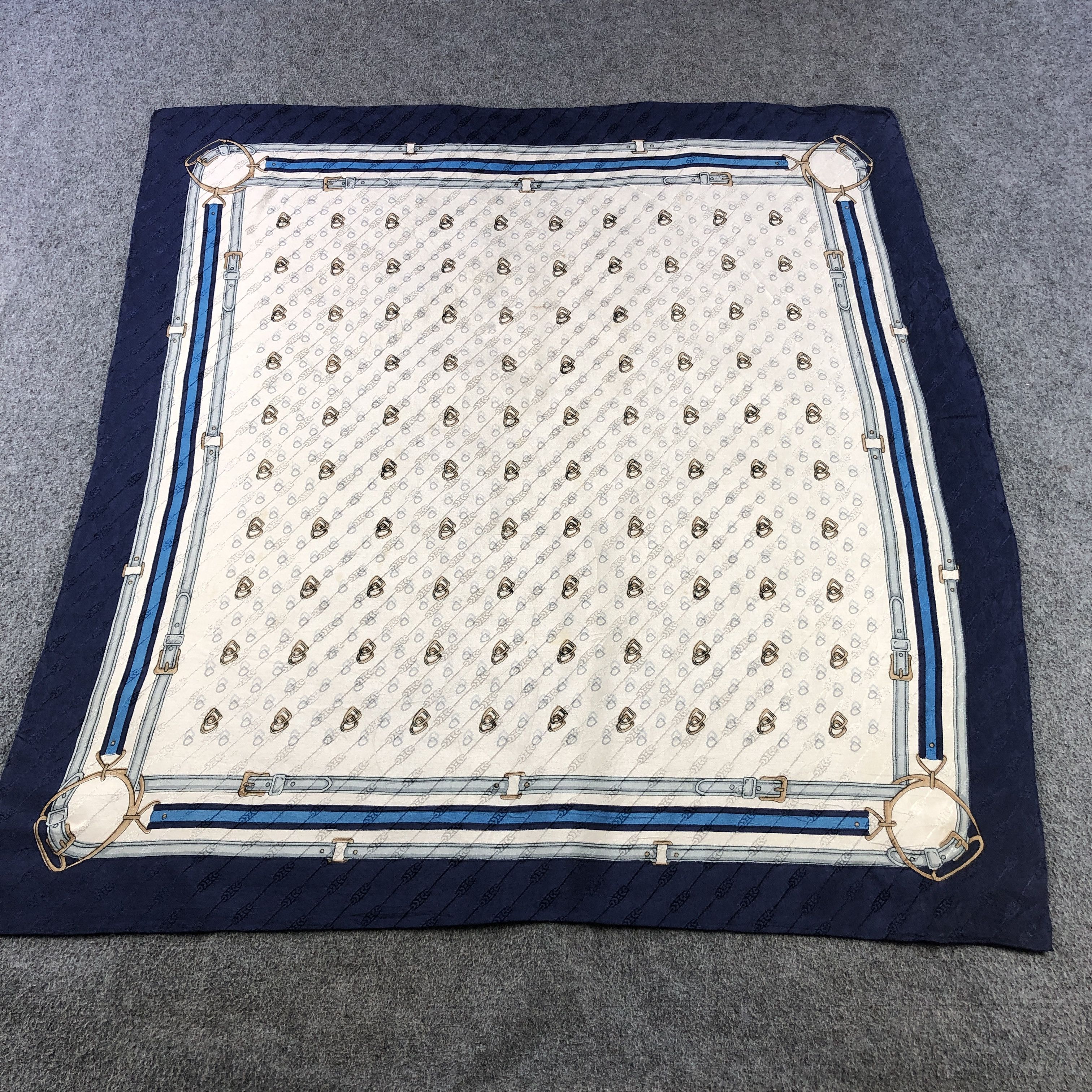 Japanese Brand Vintage Luxury Hand Rolled Silk Scarf M1285 Size ONE SIZE - 2 Thumbnail
