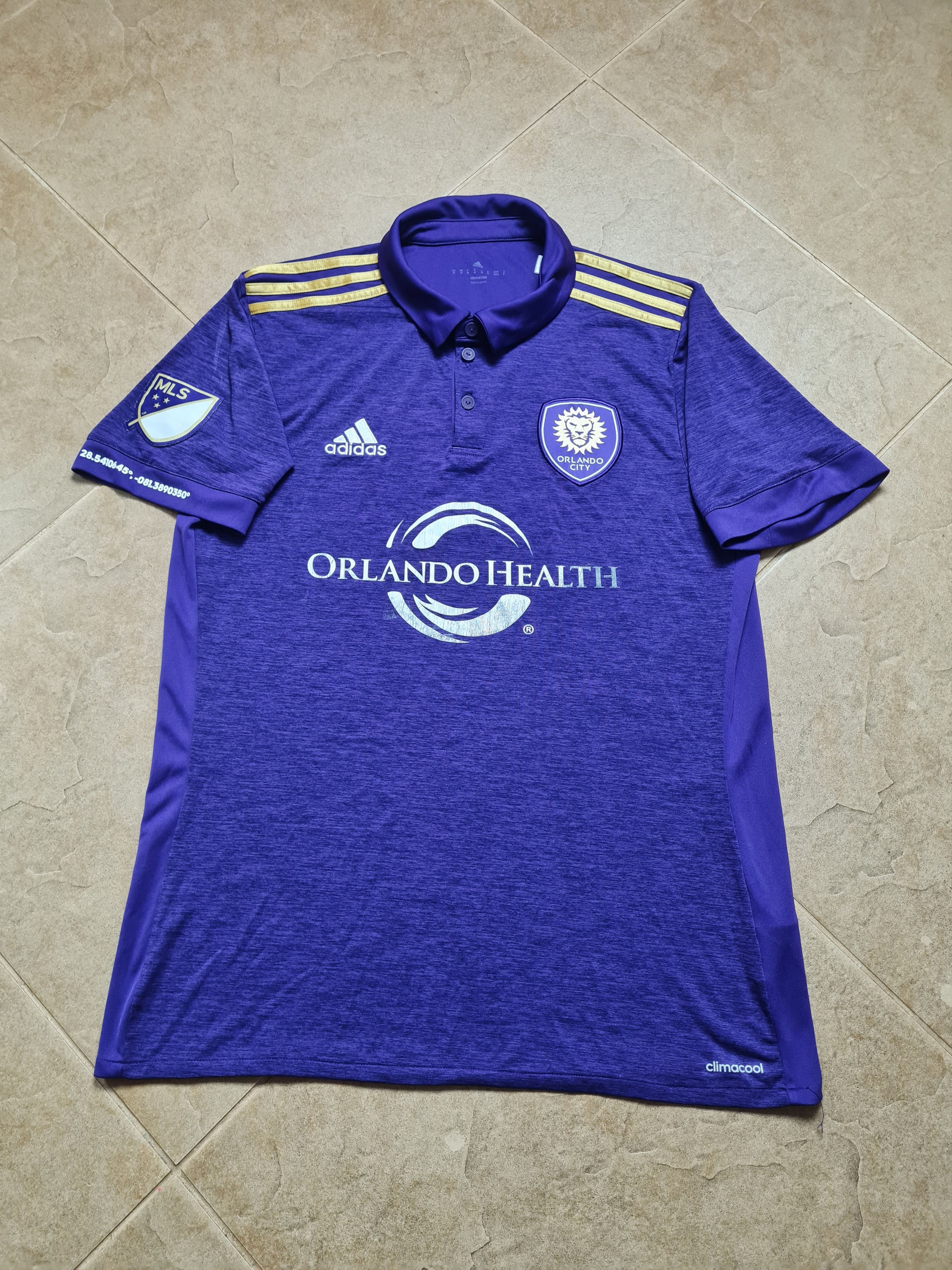 Adidas Adidas Orlando City SC MLS 2018 Jersey Soccer Purple Collar Size US M / EU 48-50 / 2 - 3 Thumbnail