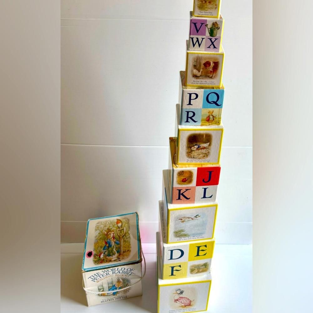 Designer Vintage 1998 The World of Peter Rabbit Building Blocks Size ONE SIZE - 1 Thumbnail