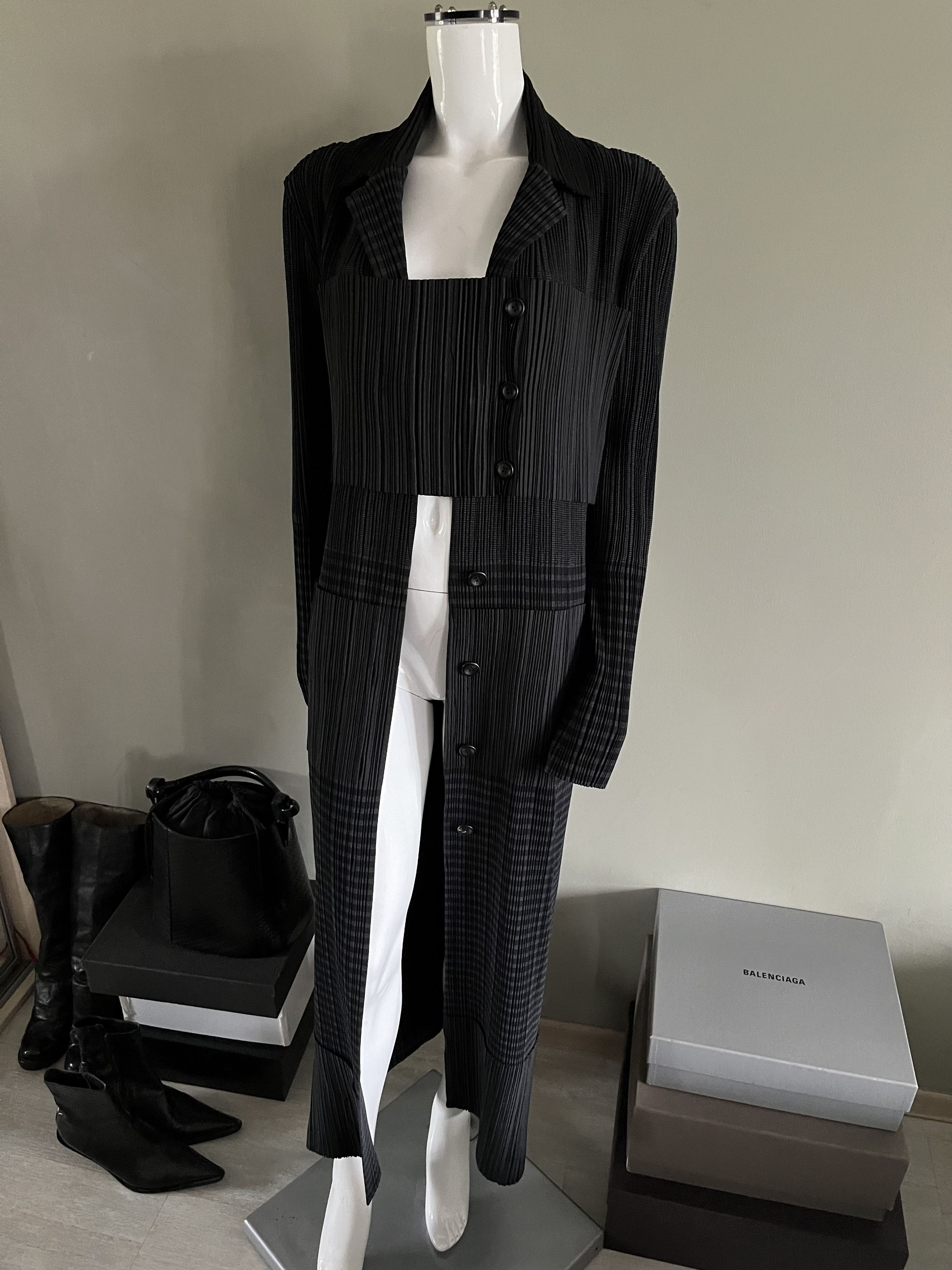 Issey Miyake Issey Miyake Coat Rare Mainline Size L / US 10 / IT 46 - 17 Thumbnail