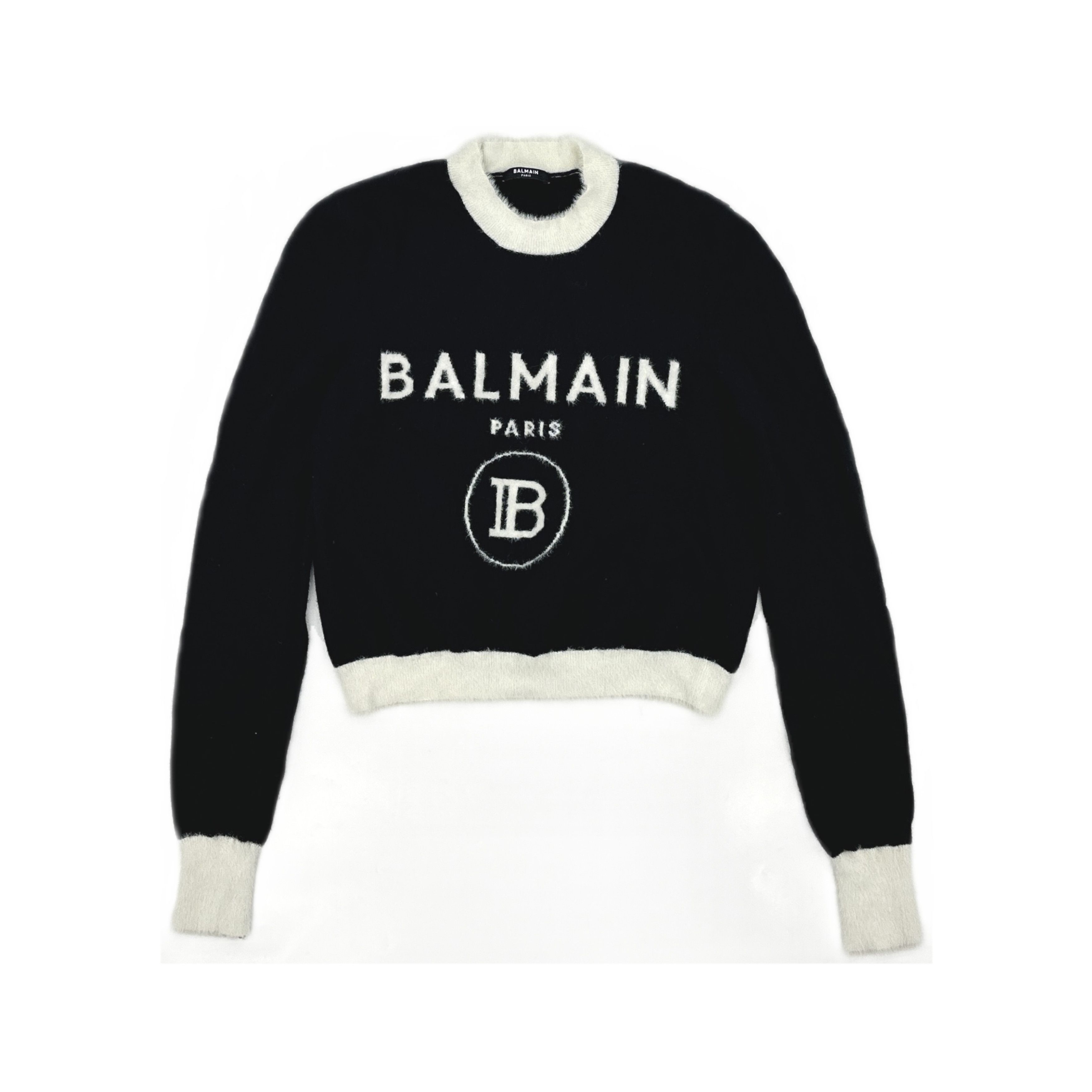 Balmain Balmain Logo Jacquard Sweater Size 38 Size S / US 4 / IT 40 - 1 Thumbnail
