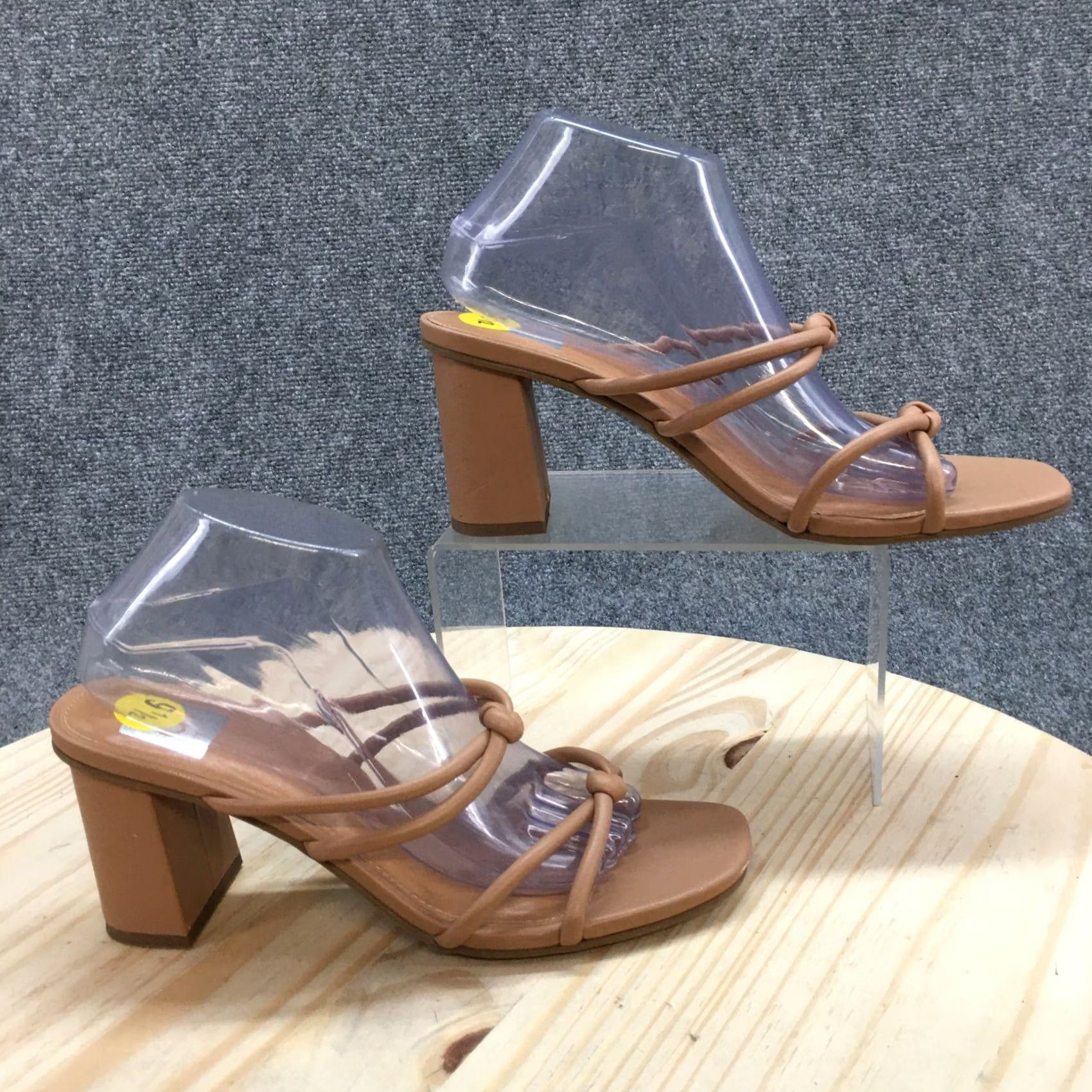 Dolce Vita Dolce Vita Sandals Womens Holmes Slide Brown Faux Leather Slip On Block NEW Size US 10 / IT 40 - 2 Thumbnail