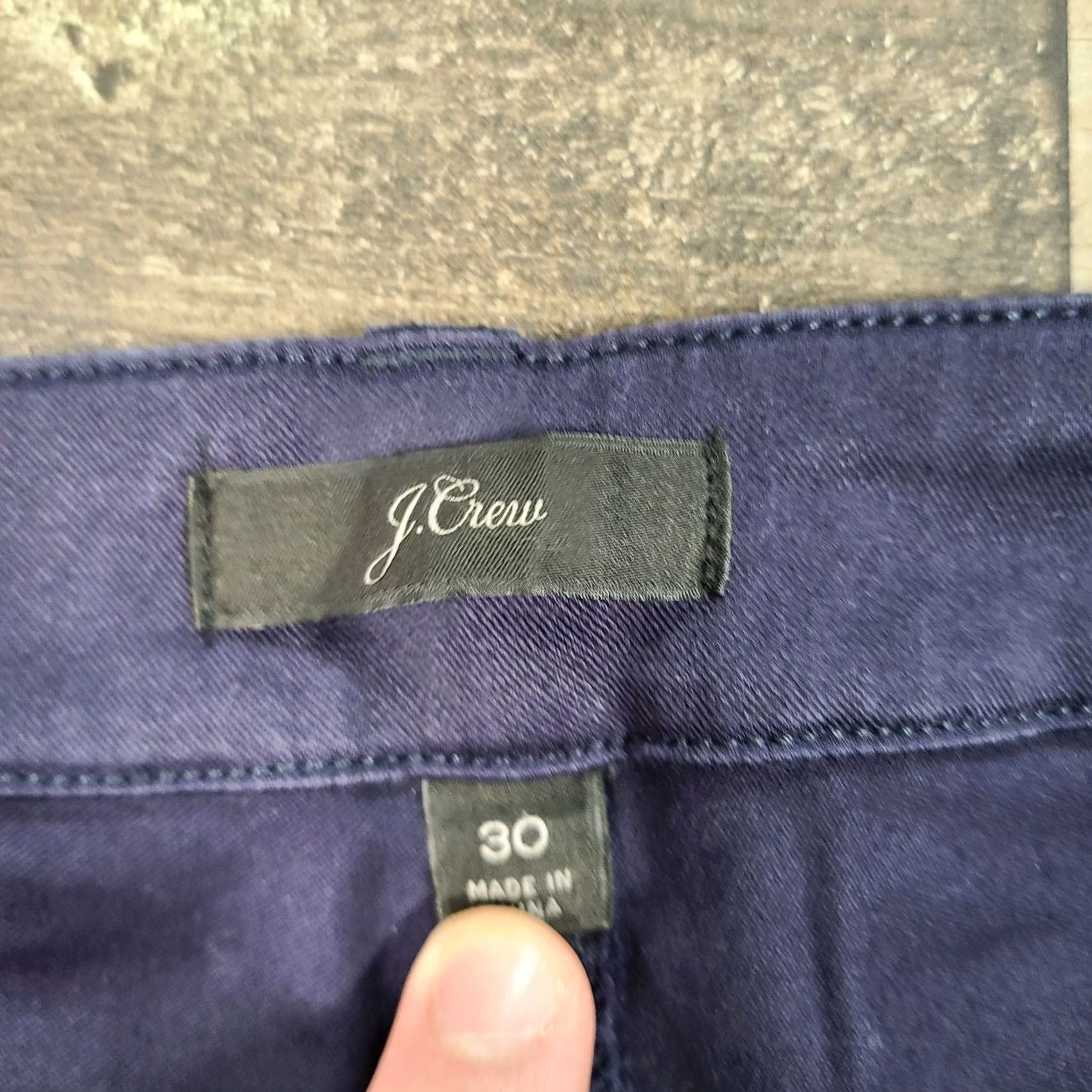 J.Crew J.Crew Pants Womens Blue Chino Skinny Mid-Rise Flat Front Zip Closure Pockets 30 Size 30" / US 8 / IT 44 - 3 Thumbnail