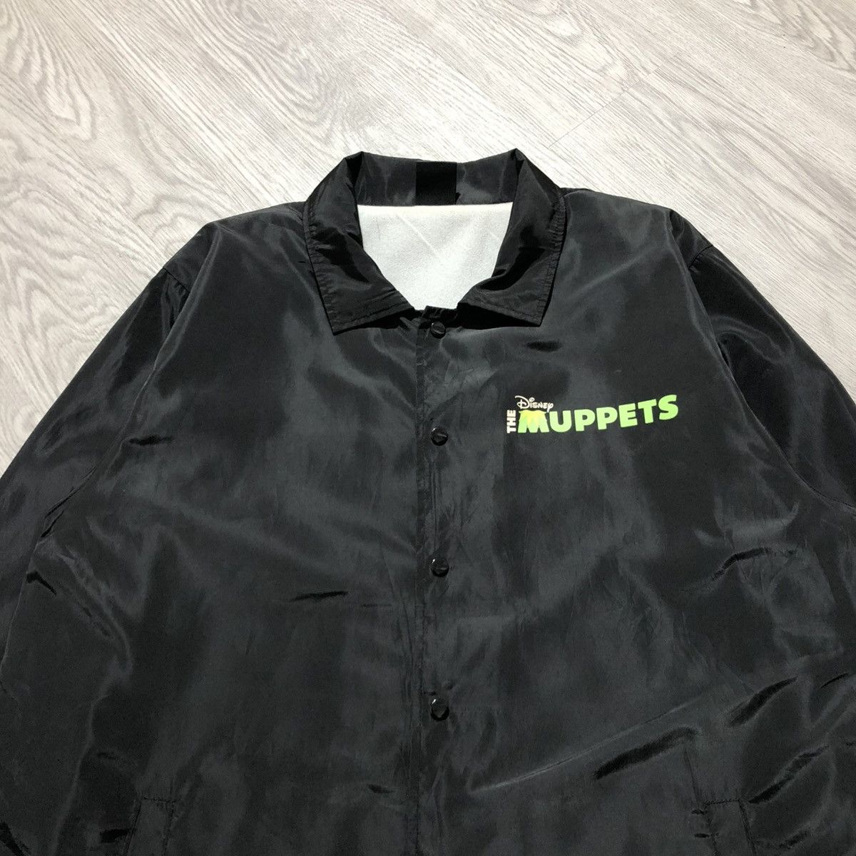 Disney 2000s Disney The Muppets Kermit Big Frame Coach Jacket Black Size US XL / EU 56 / 4 - 8 Thumbnail