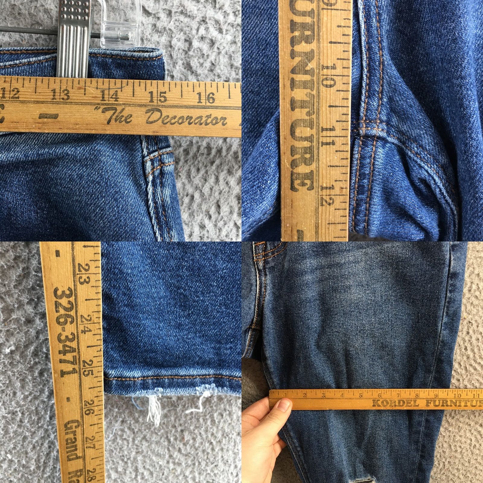 American Eagle Outfitters American Eagle Outfitters Jeans Womens 6 Blue Distressed Zip Fly Button Front Casual Pocket Size 28" / US 6 / IT 42 - 8 Thumbnail
