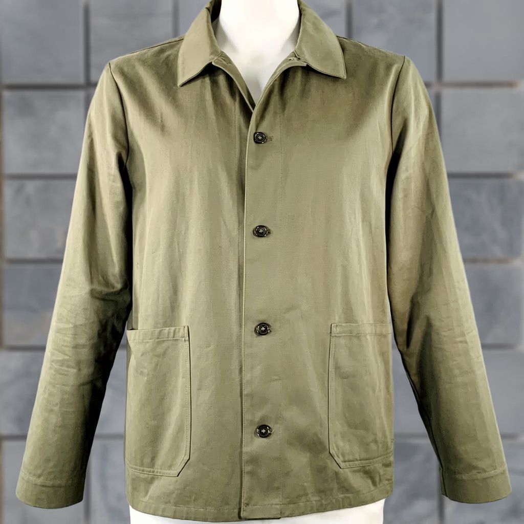 A.P.C. A.P.C. Jacket Size XL Green Olive Twill Cotton Two Pockets Size US XL / EU 56 / 4 - 1 Thumbnail