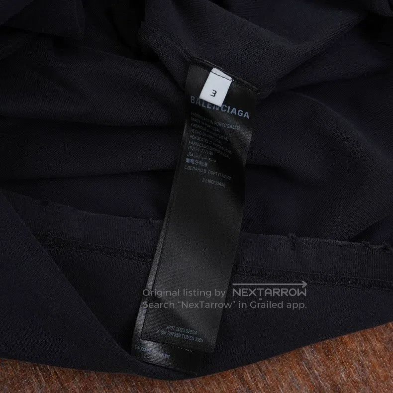 Balenciaga Balenciaga Black Washed Short Sleeve Size US L / EU 52-54 / 3 - 6 Thumbnail