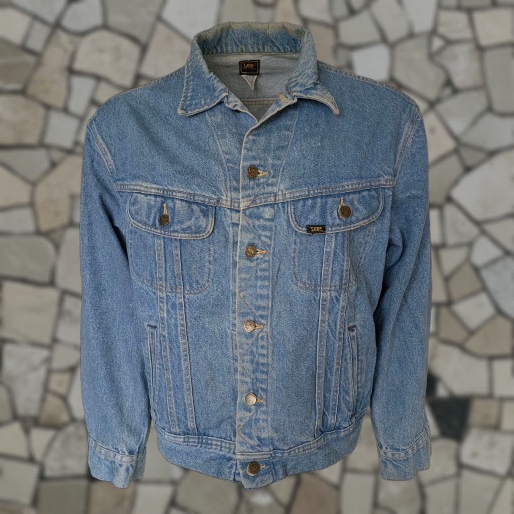 Lee Lee Denim Jacket – 46R – Vintage 1990s – Light Blue – USA/Mexico – Men’s Jacket Size US S / EU 44-46 / 1 - 1 Thumbnail
