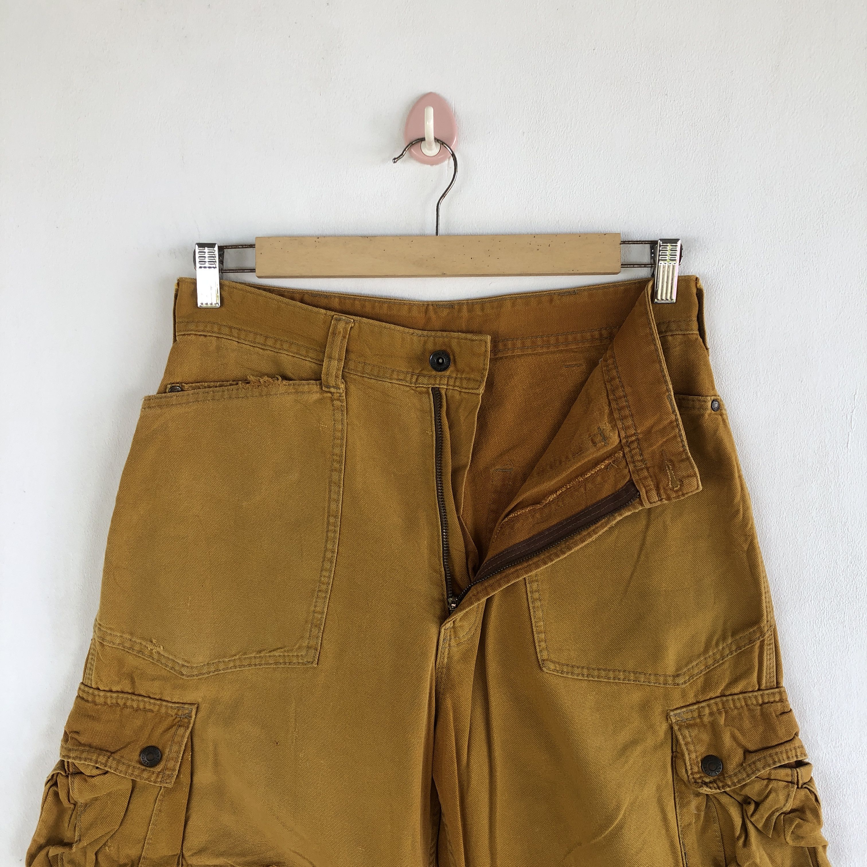 Japanese Brand Vintage Japanese Cargo Pants Multi Pocket Utility Trousers Size US 30 / EU 46 - 5 Thumbnail