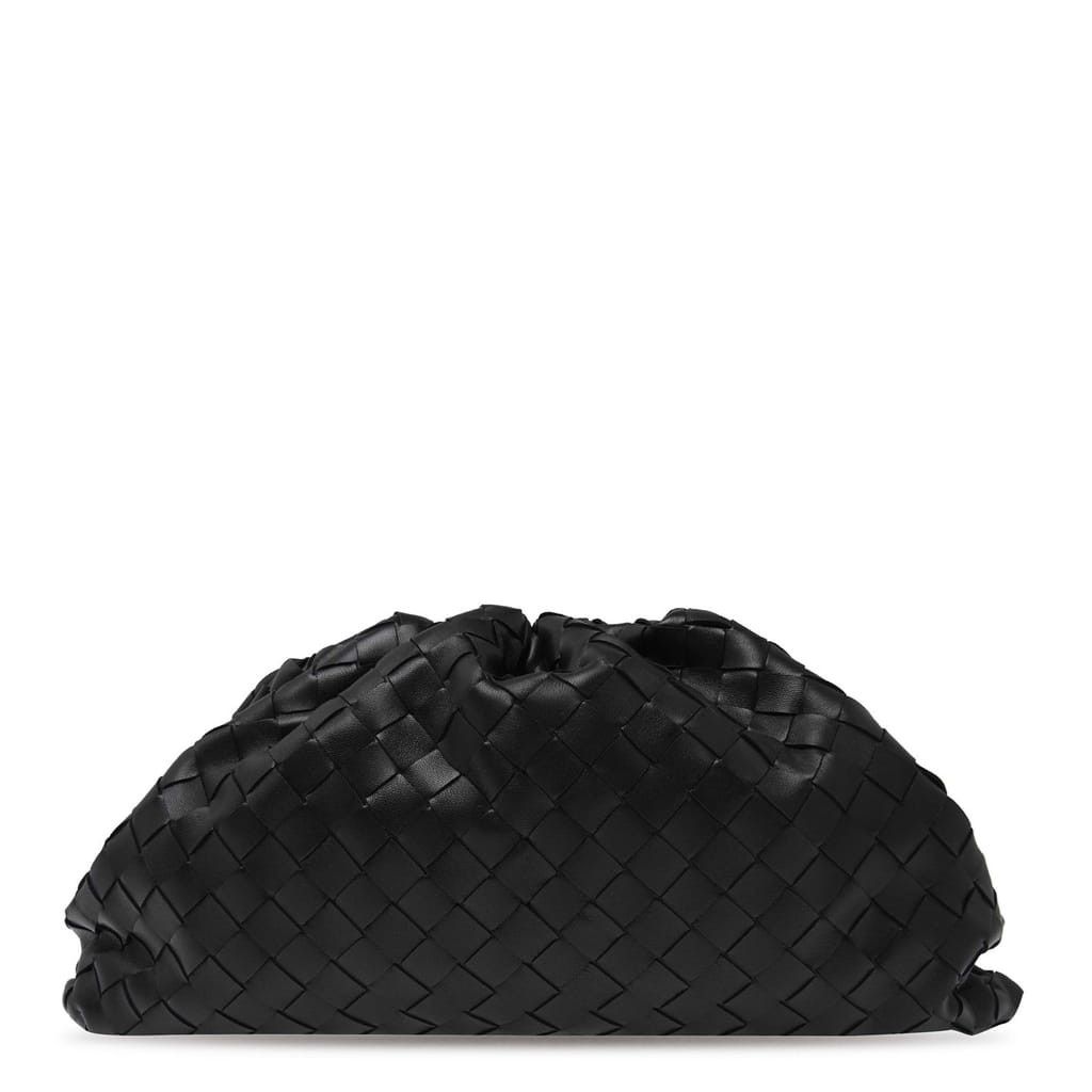 Bottega Veneta Bottega Veneta Pouch Medium Clutch Bag in Black Size ONE SIZE - 3 Thumbnail