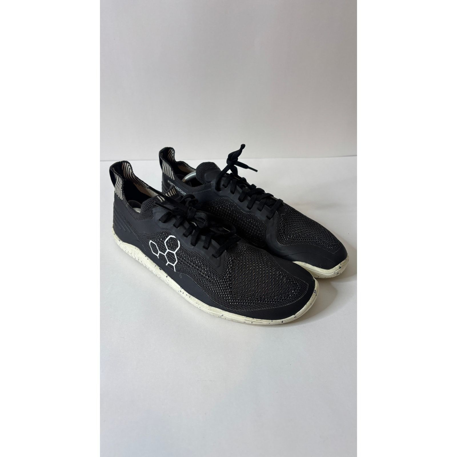 Vivobarefoot VivoBarefoot Geo Knit Mens 10 (43) Black Minimalist Trainers Size US 10 / EU 43 - 1 Thumbnail