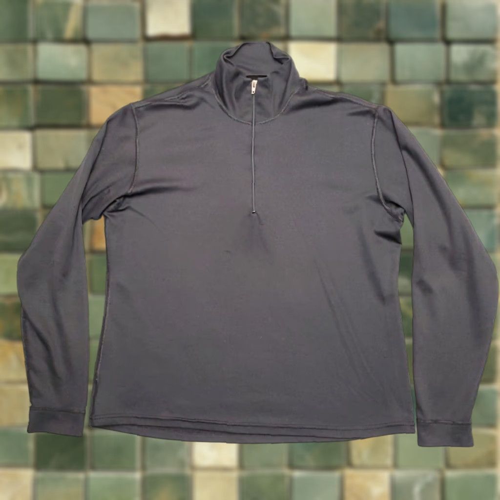Patagonia VTG Patagonia Shirt Mens M Black Capilene Baselayer 1/4 Zip Made in USA Size US M / EU 48-50 / 2 - 1 Thumbnail