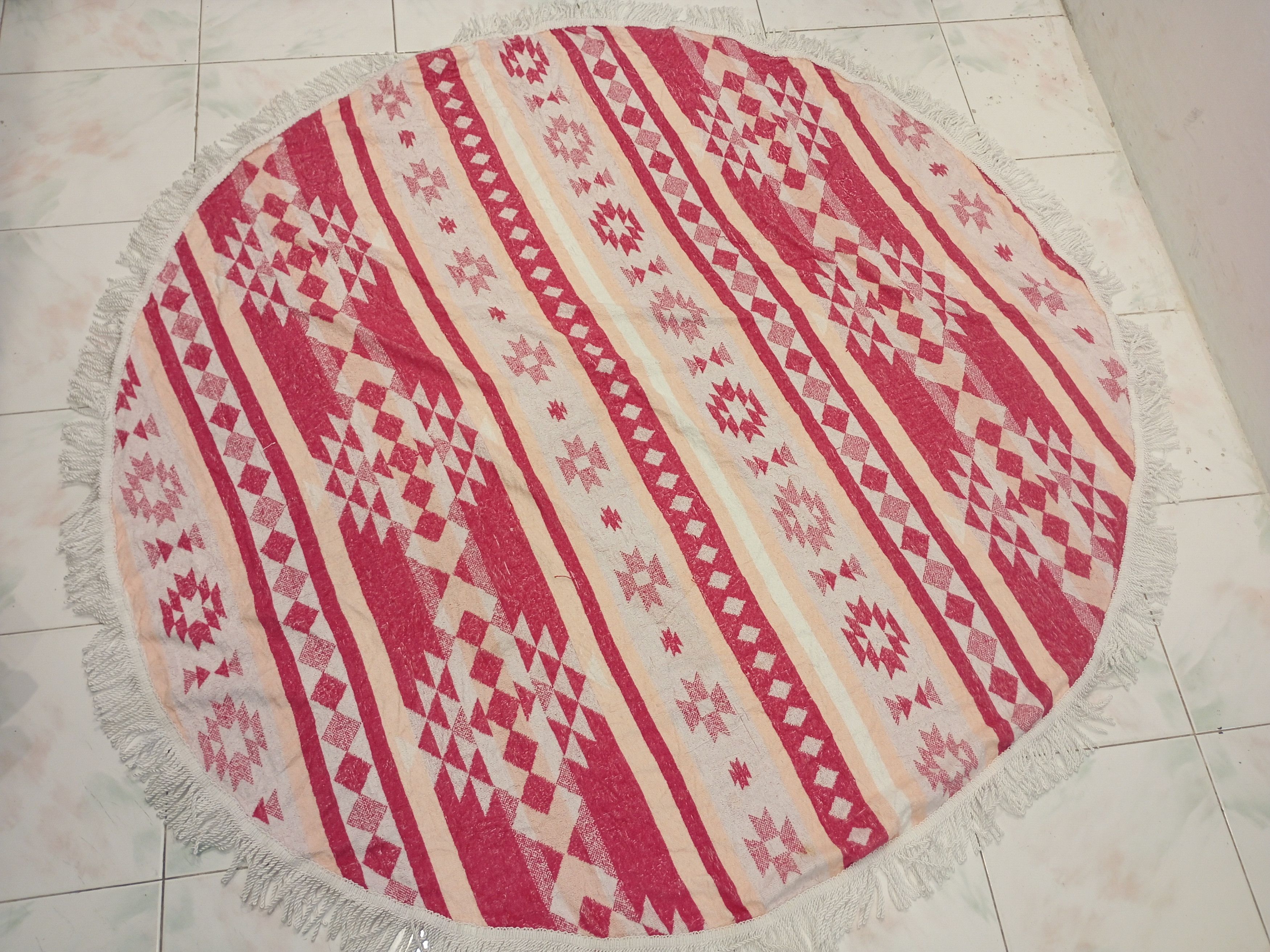 Native Native Navajo round tablecloth home decor round Beach towel Size ONE SIZE - 1 Thumbnail