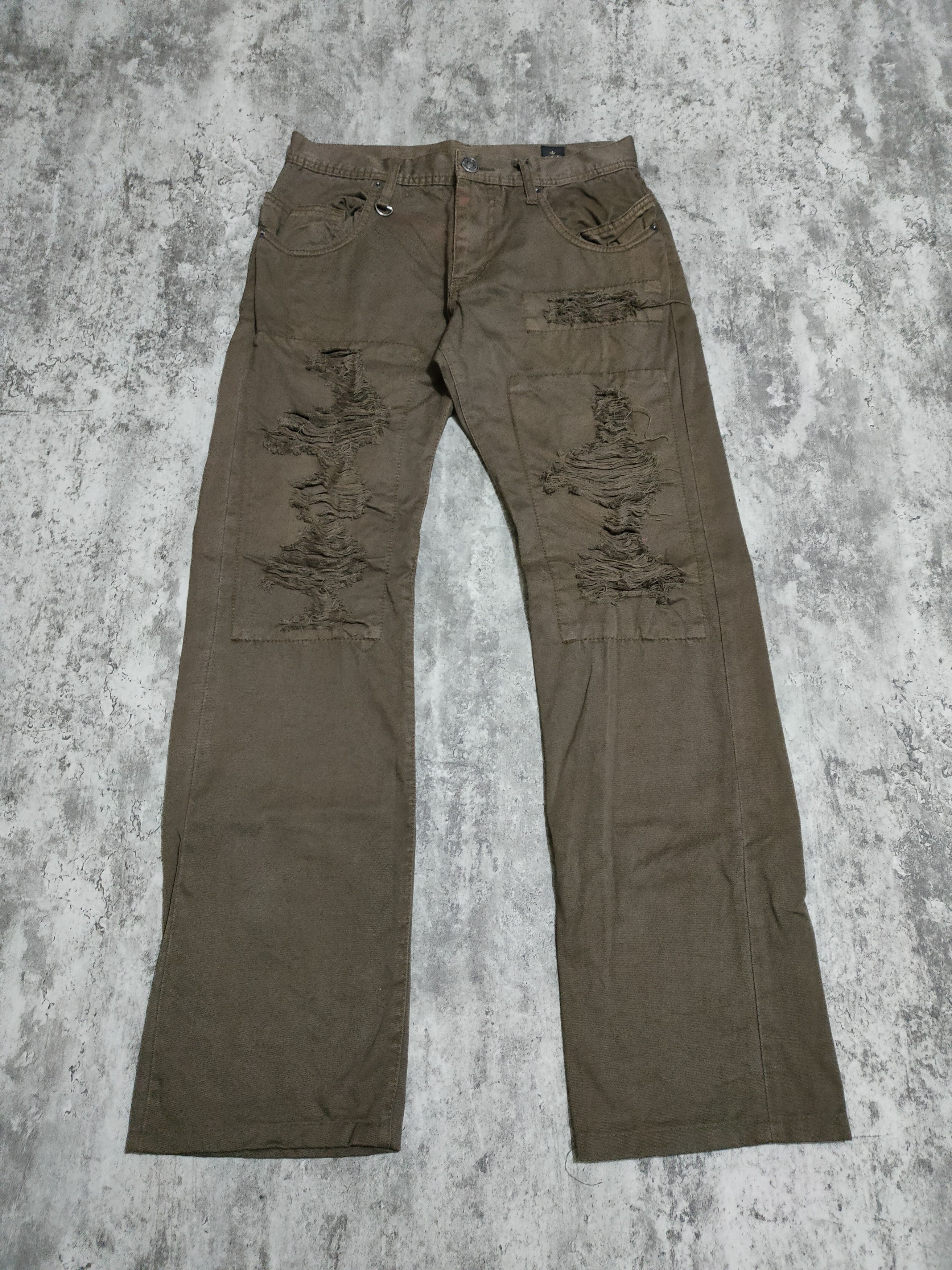 Hysteric Glamour × If Six Was Nine × Le Grande Bleu (L.G.B.) Semantic Design Punk style Buckle Pans Size US 30 / EU 46 - 3 Thumbnail