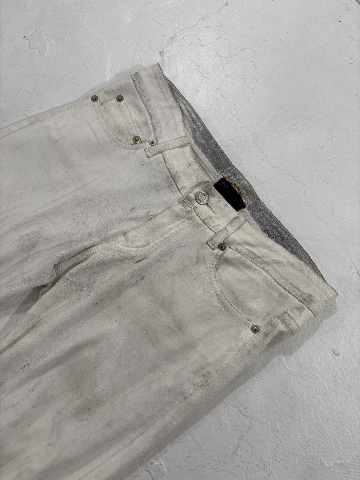 Saint Laurent Paris Saint Laurent 2013 White Ash Pants Size US 30 / EU 46 - 3 Thumbnail