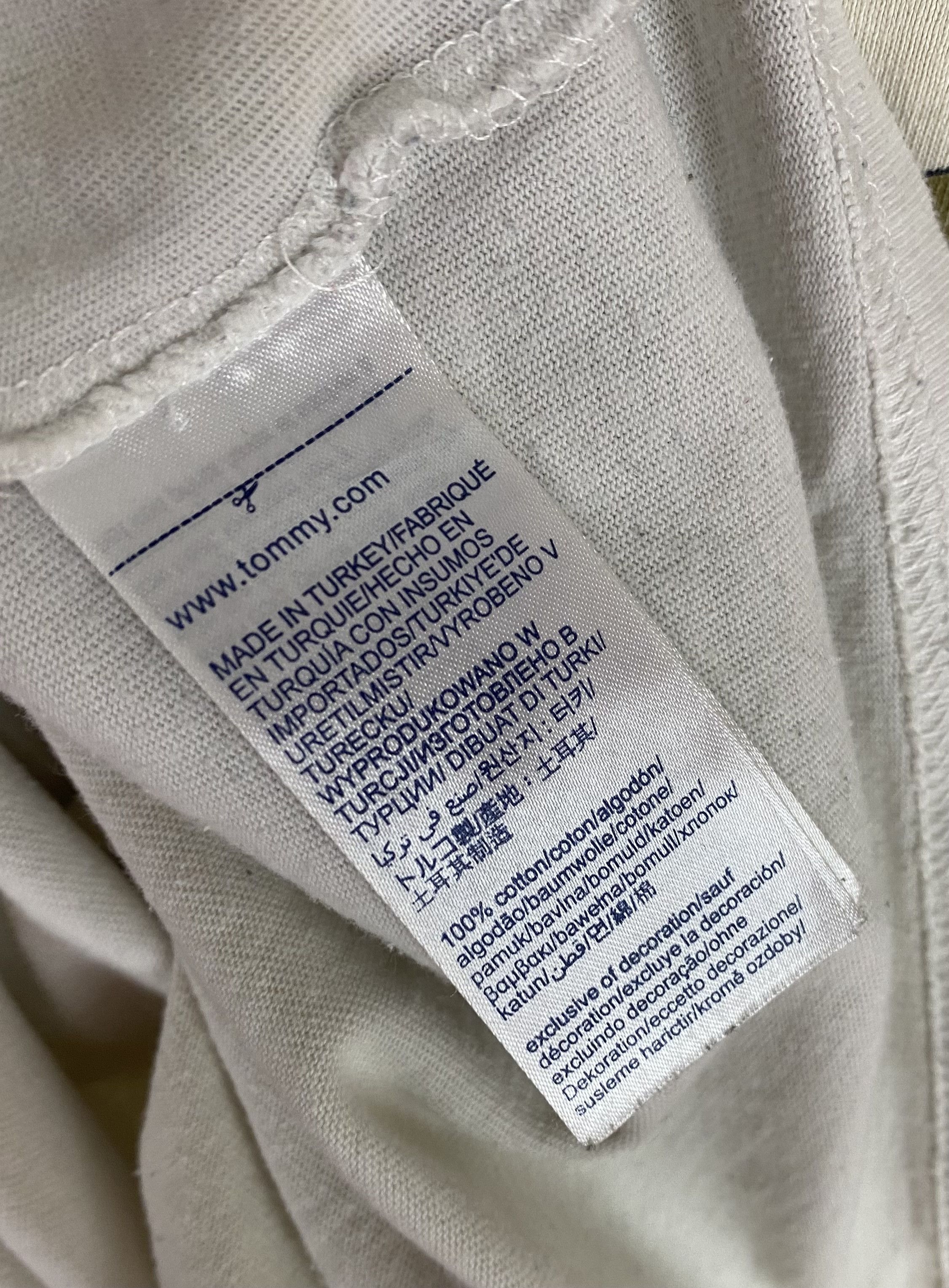 Tommy Jeans Vintage TOMMY HILFIGER JEANS Big Logo White T-Shirt M493 Size US L / EU 52-54 / 3 - 7 Thumbnail