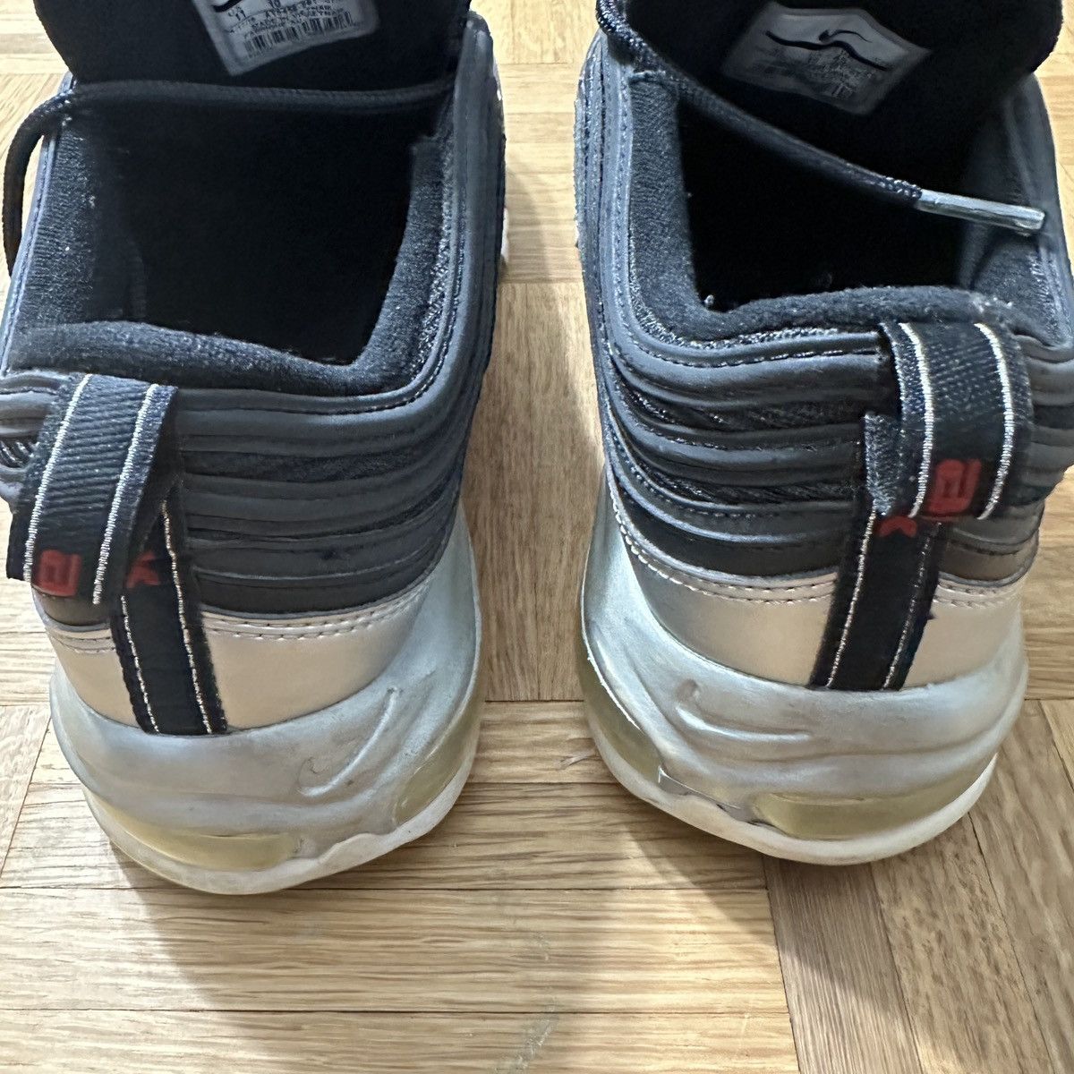 Nike Nike Air Max 97 Silver Black 2018 Size US 11 / EU 44 - 3 Thumbnail