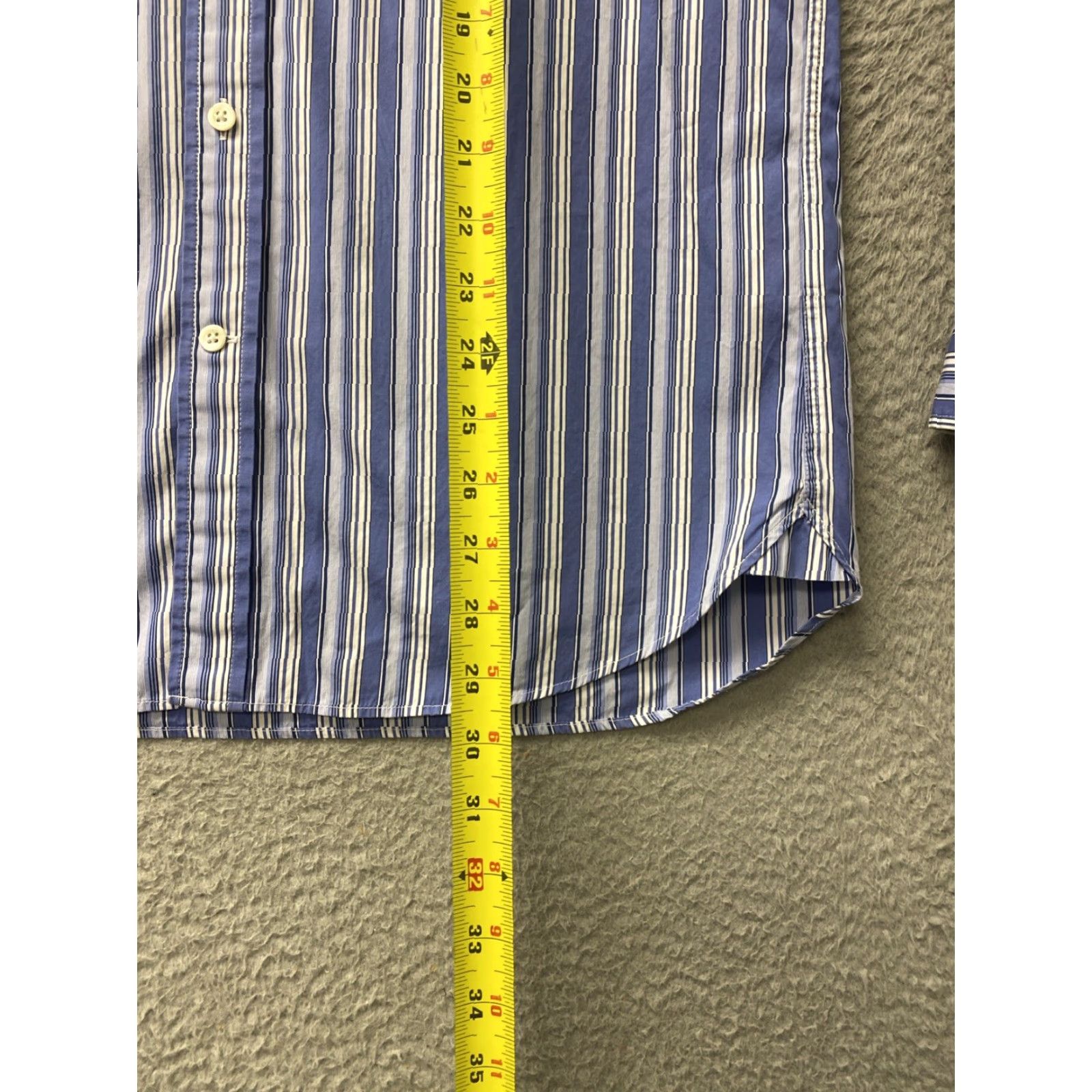 Faconnable VINTAGE Faconnable Button Shirt Men’s M Blue White Striped Long Sleeve Casual /162-7 Size US M / EU 48-50 / 2 - 7 Thumbnail