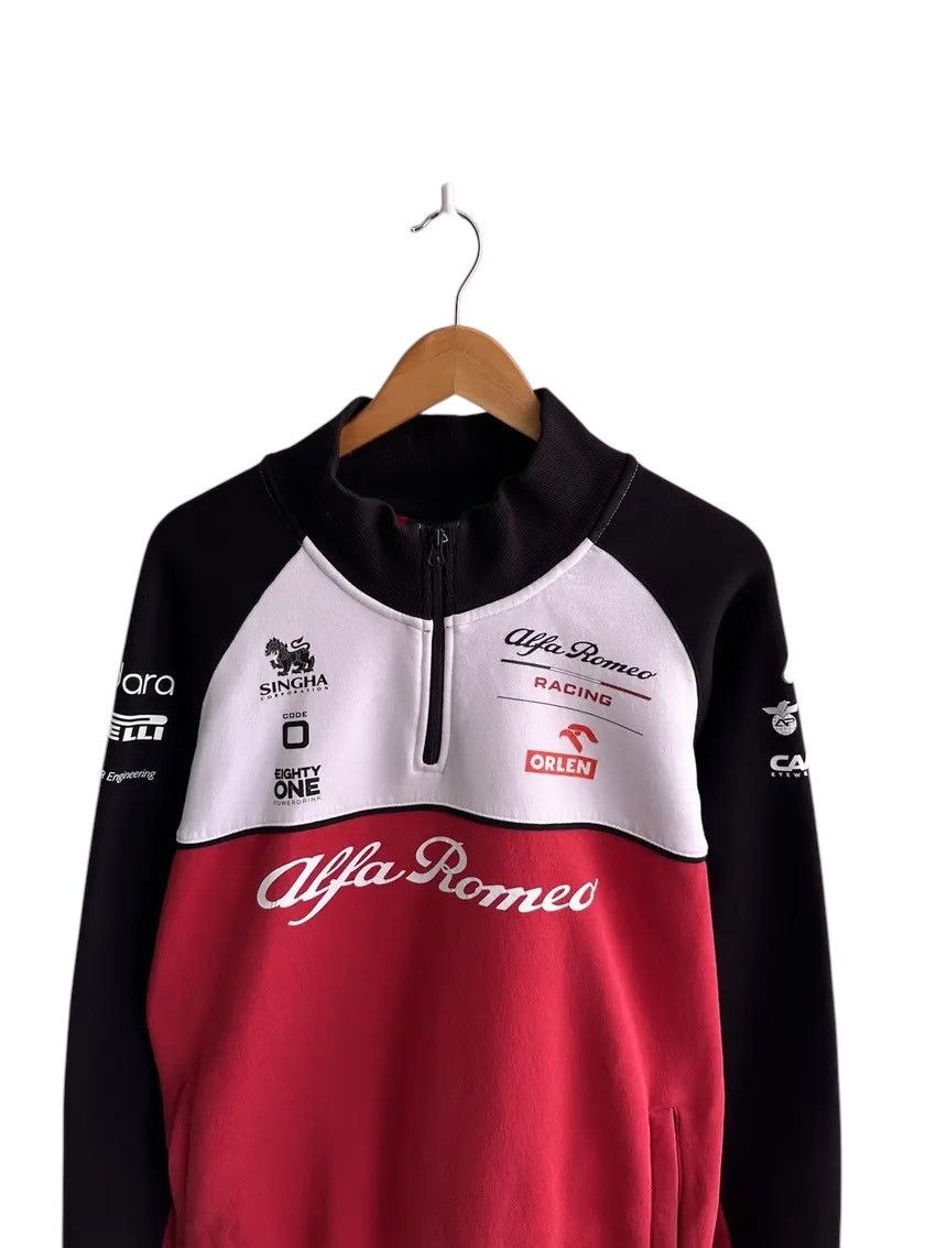 Vintage Vintage Alpha Romeo Orlen Racing Team 1/4 Zip Sweatshirt Size US XL / EU 56 / 4 - 4 Thumbnail