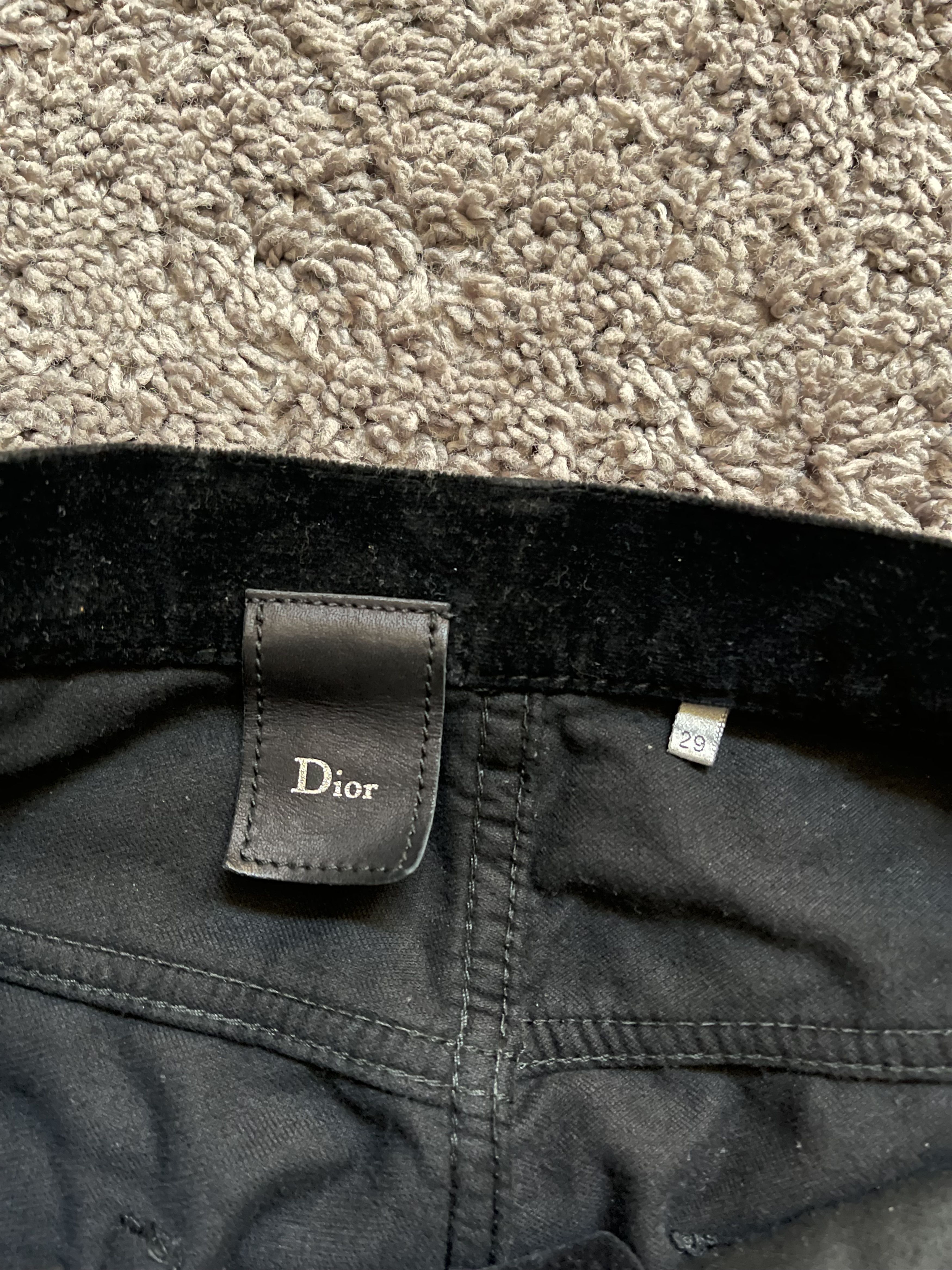 Hedi Slimane Dior Homme 05AW Velvet Denim Size US 29 - 4 Thumbnail