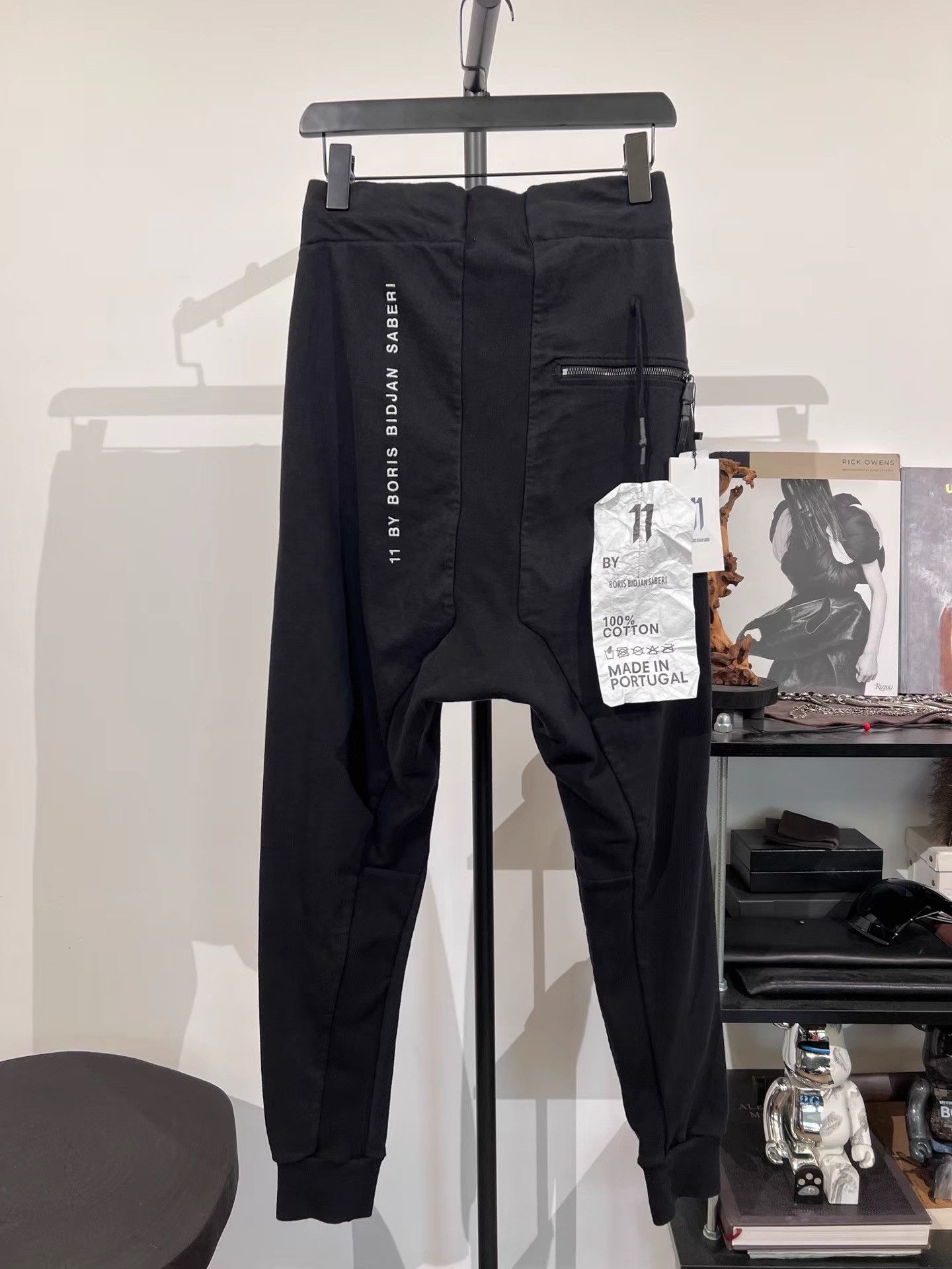 11 By Boris Bidjan Saberi 11by BBS Embroidered Thermal Cuffed Pants K35 Size US 29 - 1 Thumbnail
