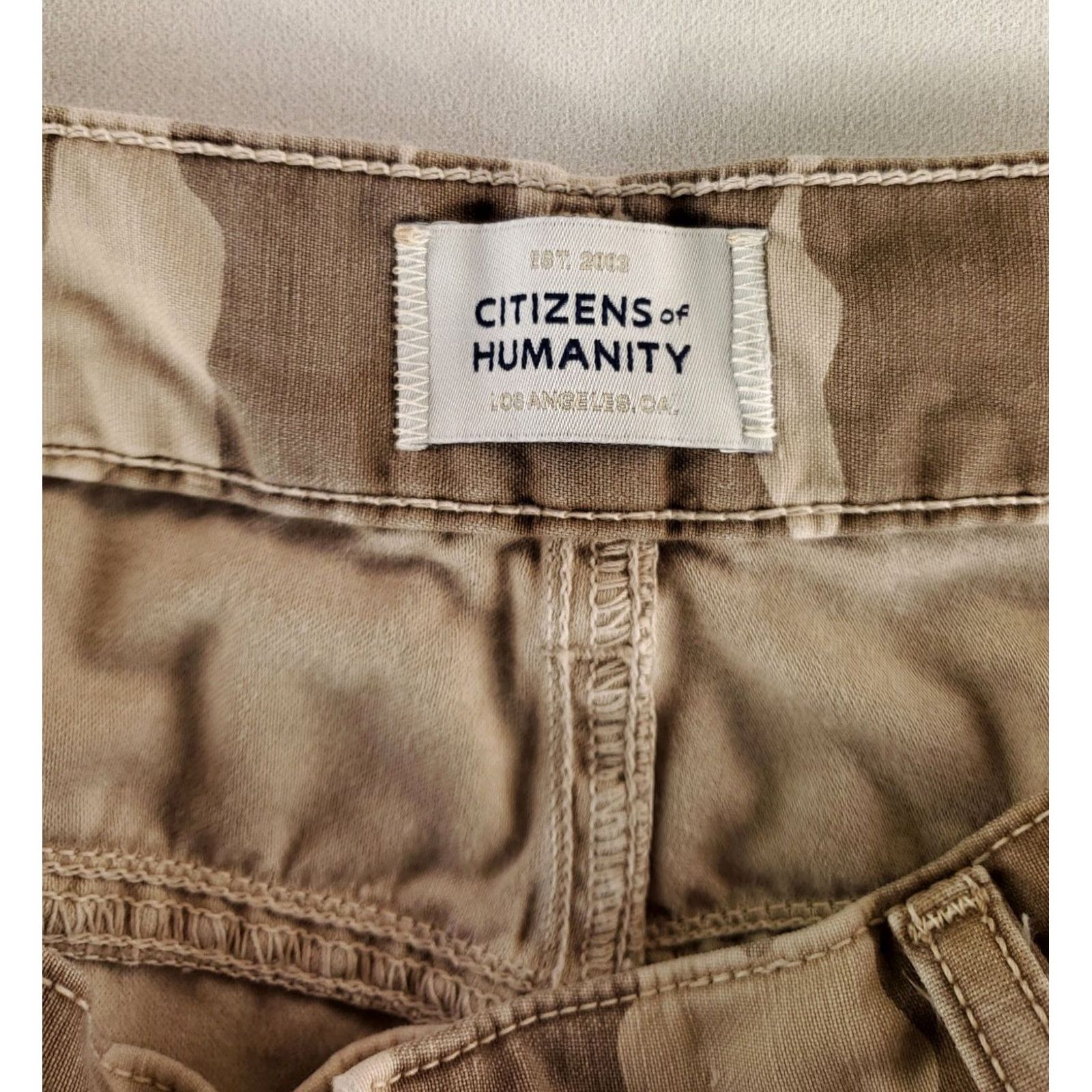 Citizens Of Humanity COH Leah Cargo Pants Camo Womens 32x25 Regular Multicolor Chino Pants Citizens of Humanity COH Leah Cargo Camouflage Women 32 Regular Female Size 24" / US 00 / IT 34 - 2 Thumbnail