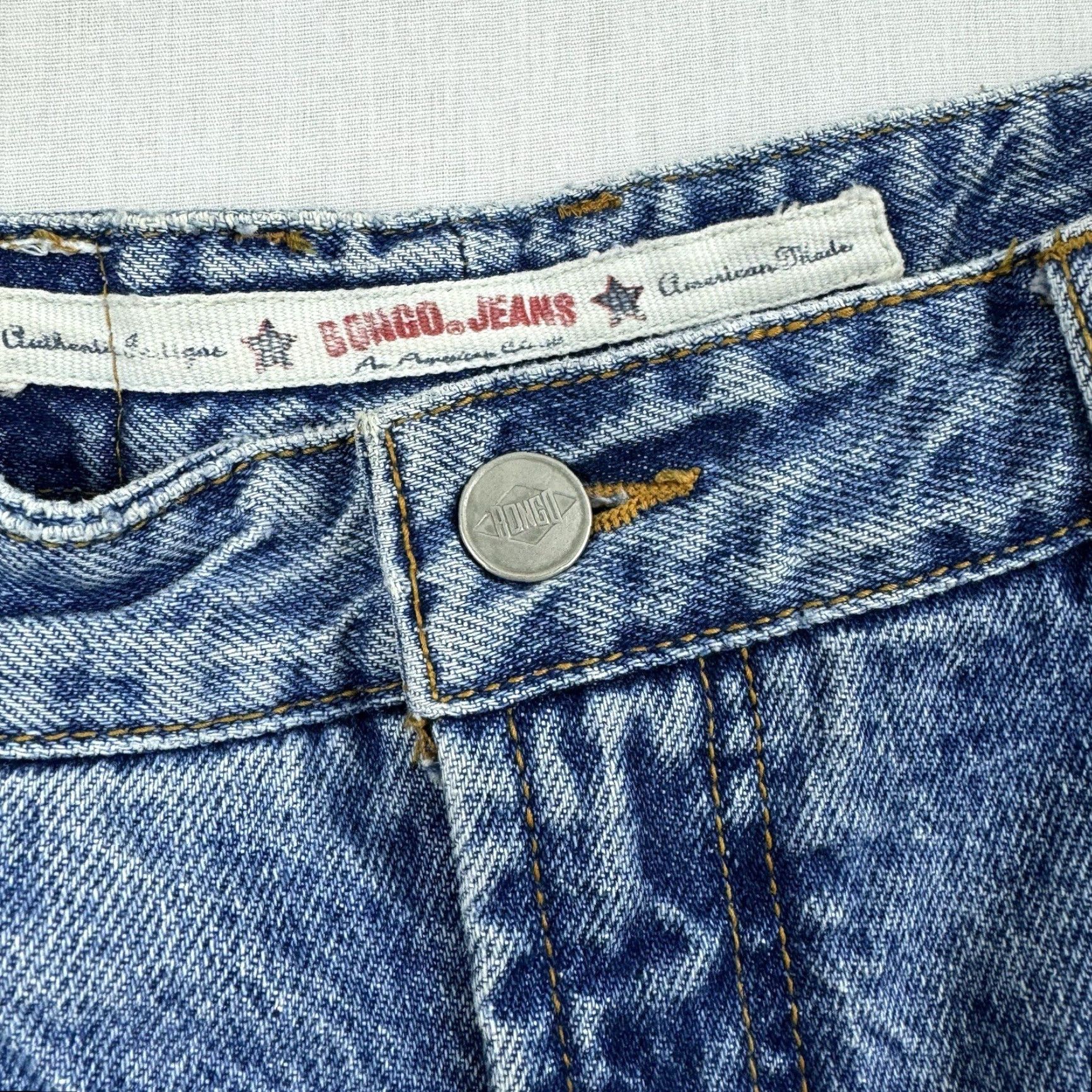 Vintage VINTAGE Bongo Women's Jeans High Waist Mom Fit 9 Blue Y2K 90s Classic Retro Size 30" / US 8 / IT 44 - 5 Thumbnail