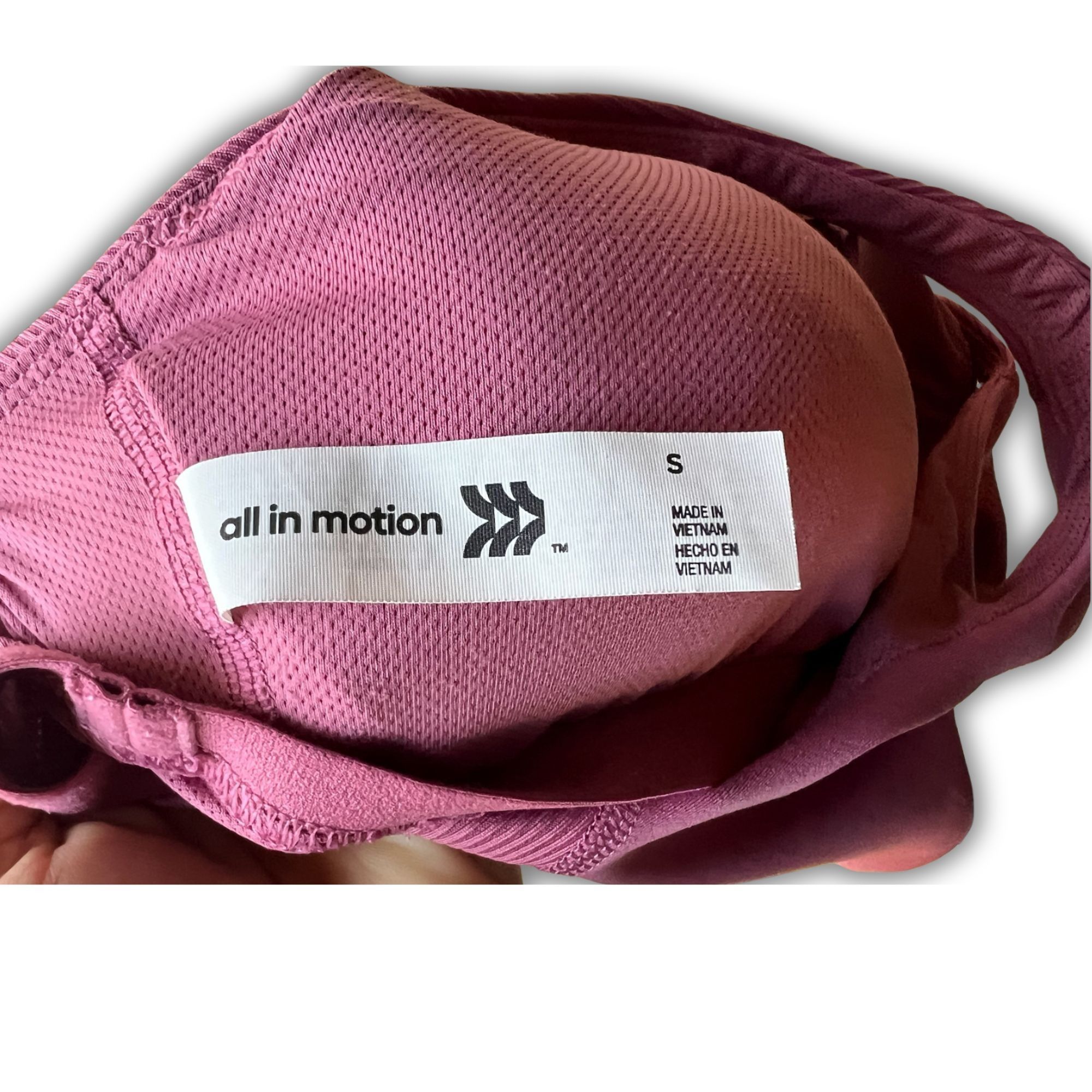 Other All In Motion Light Support Crop Sports Bra - Ribbed Burgund Size S / US 4 / IT 40 - 4 Thumbnail