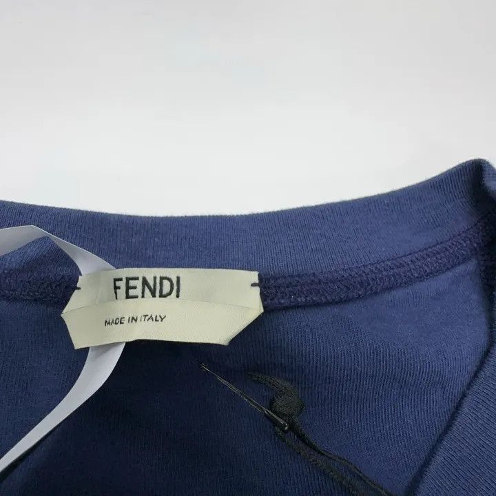 Fendi Fendi Color-Block Logo Print Short Sleeve T-Shirt -2507 Size XS / US 0-2 / IT 36-38 - 5 Thumbnail