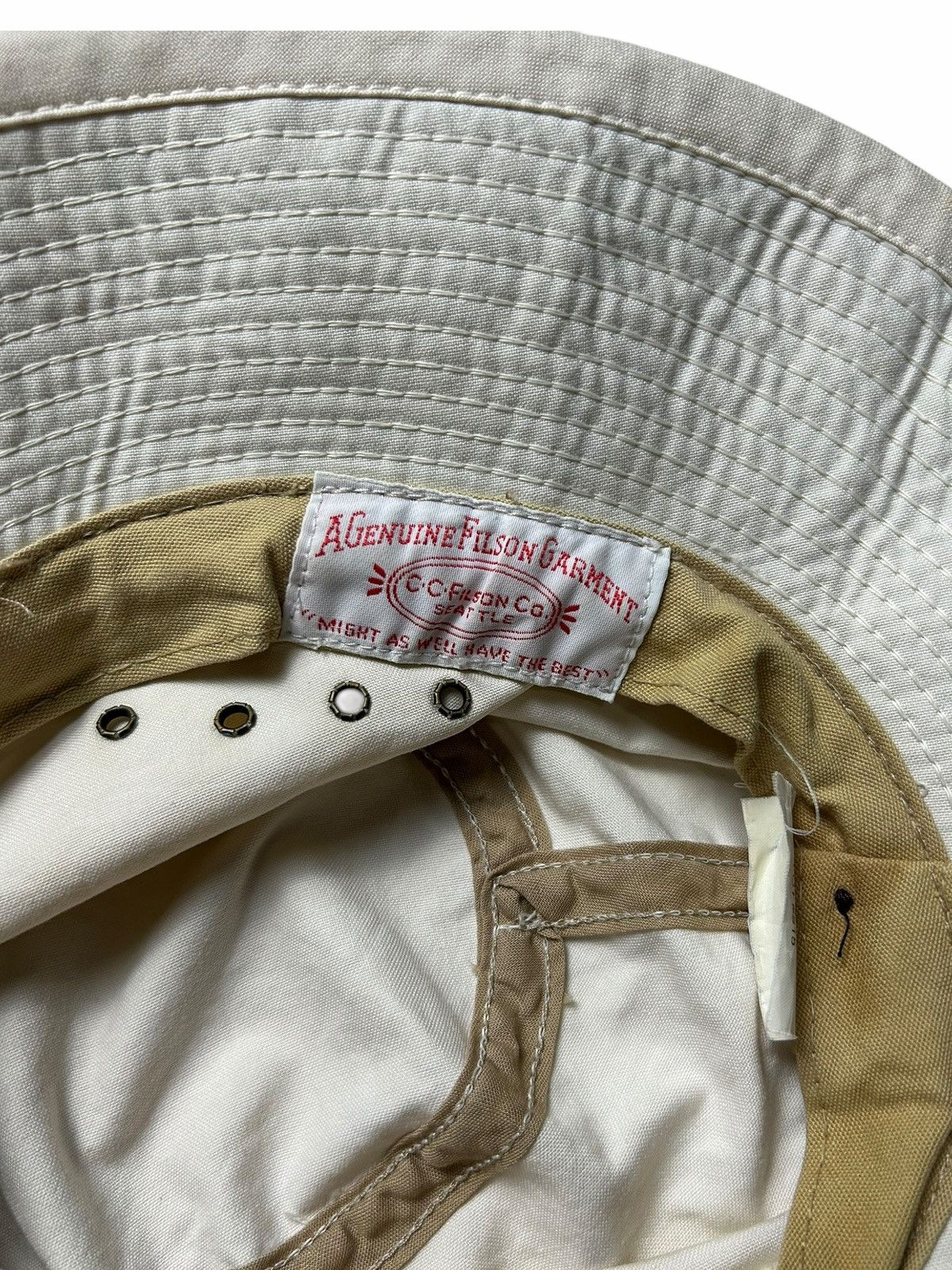 Filson × Vintage Vintage Cc Filson Co Summer Packer Hat Tan Dessert Sz Small Size 32 - 9 Thumbnail