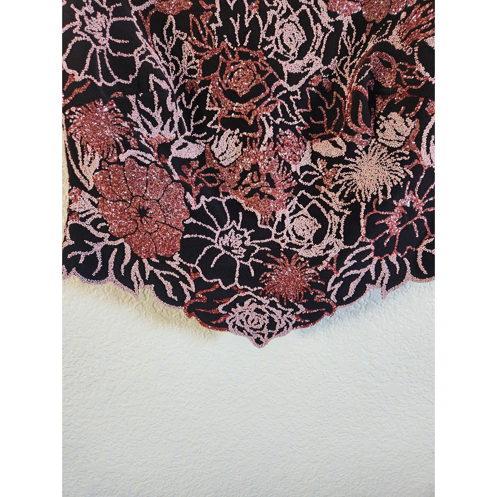 Tadashi Shoji Tadashi Shoji Women's Beaded Floral Blouse-M Size M / US 6-8 / IT 42-44 - 5 Thumbnail